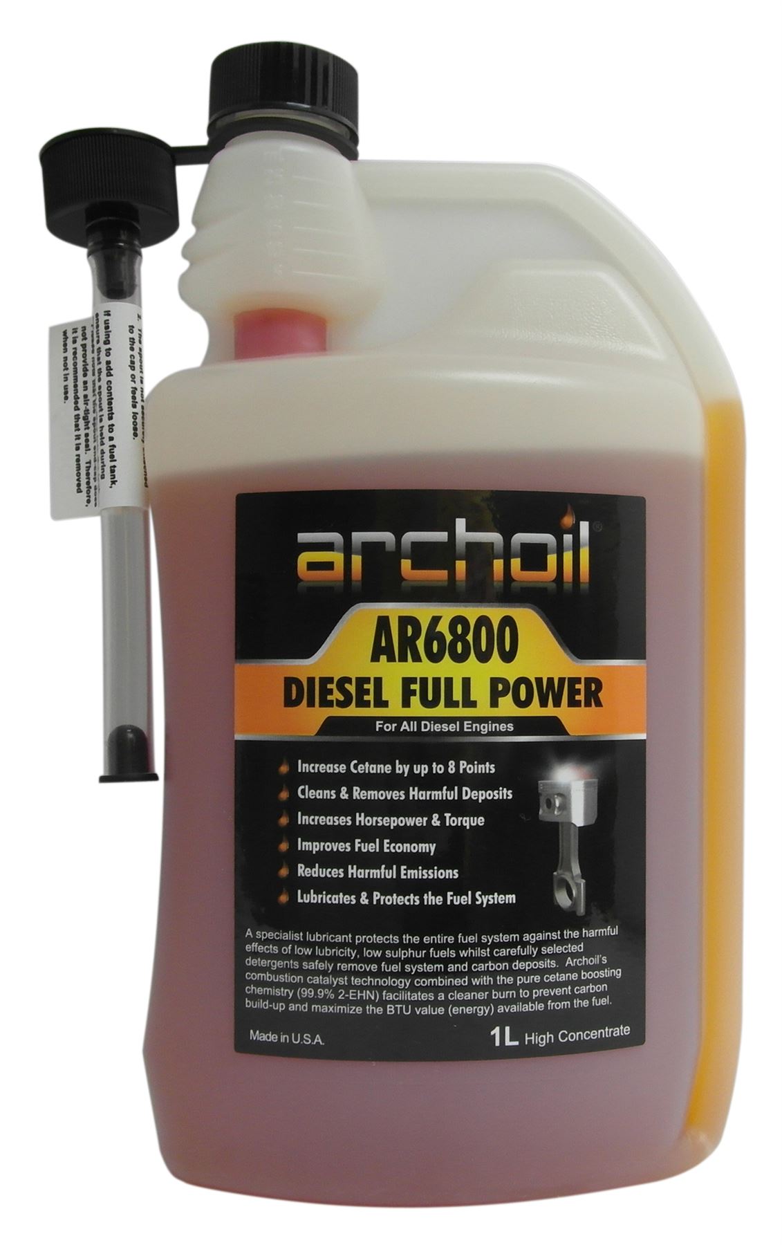 Archoil AR6800 Diesel Full Power Cetane Booster 1 Litre Bottle eBay
