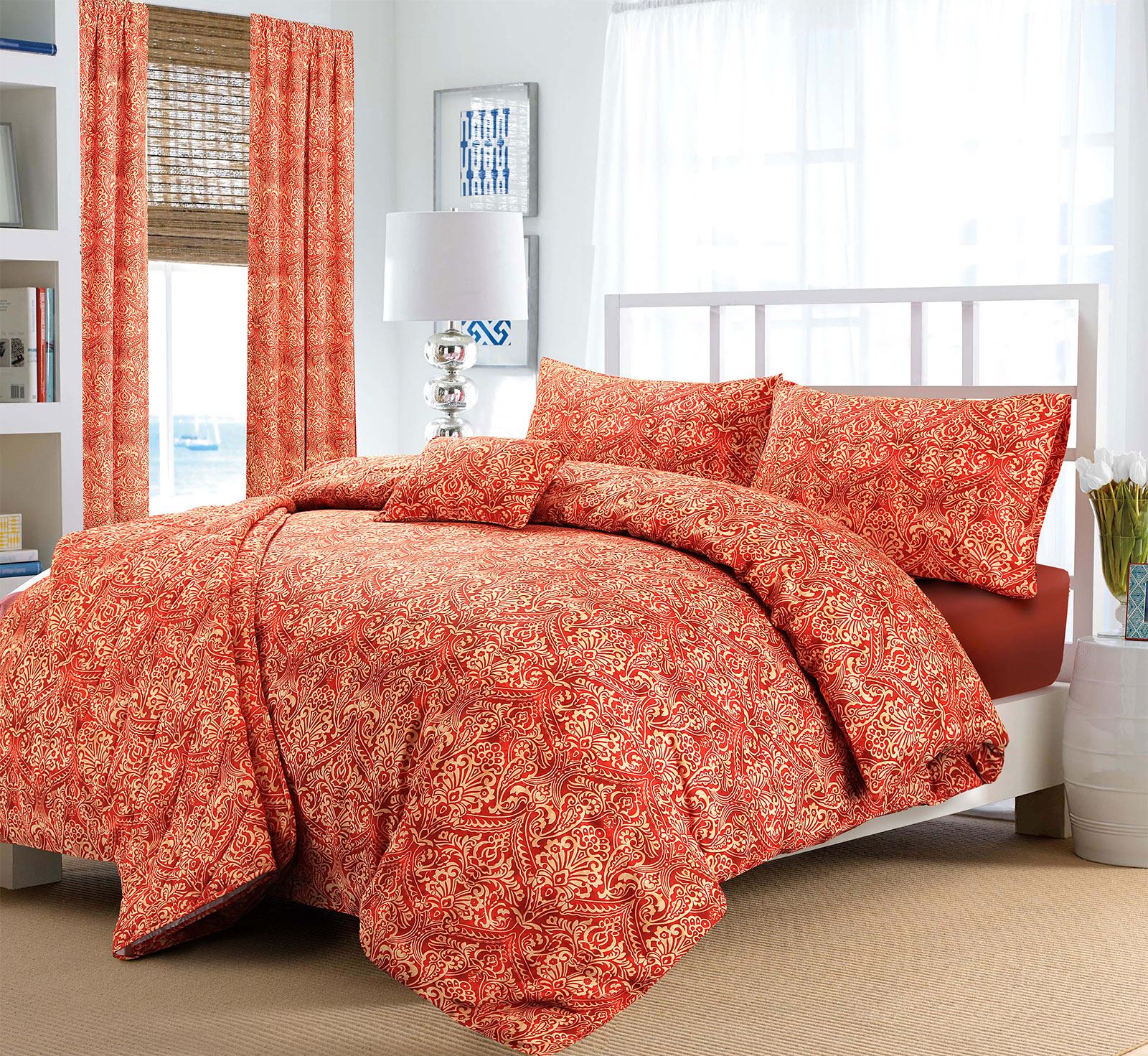 Emperor Damask Duvet Cover Set eBay