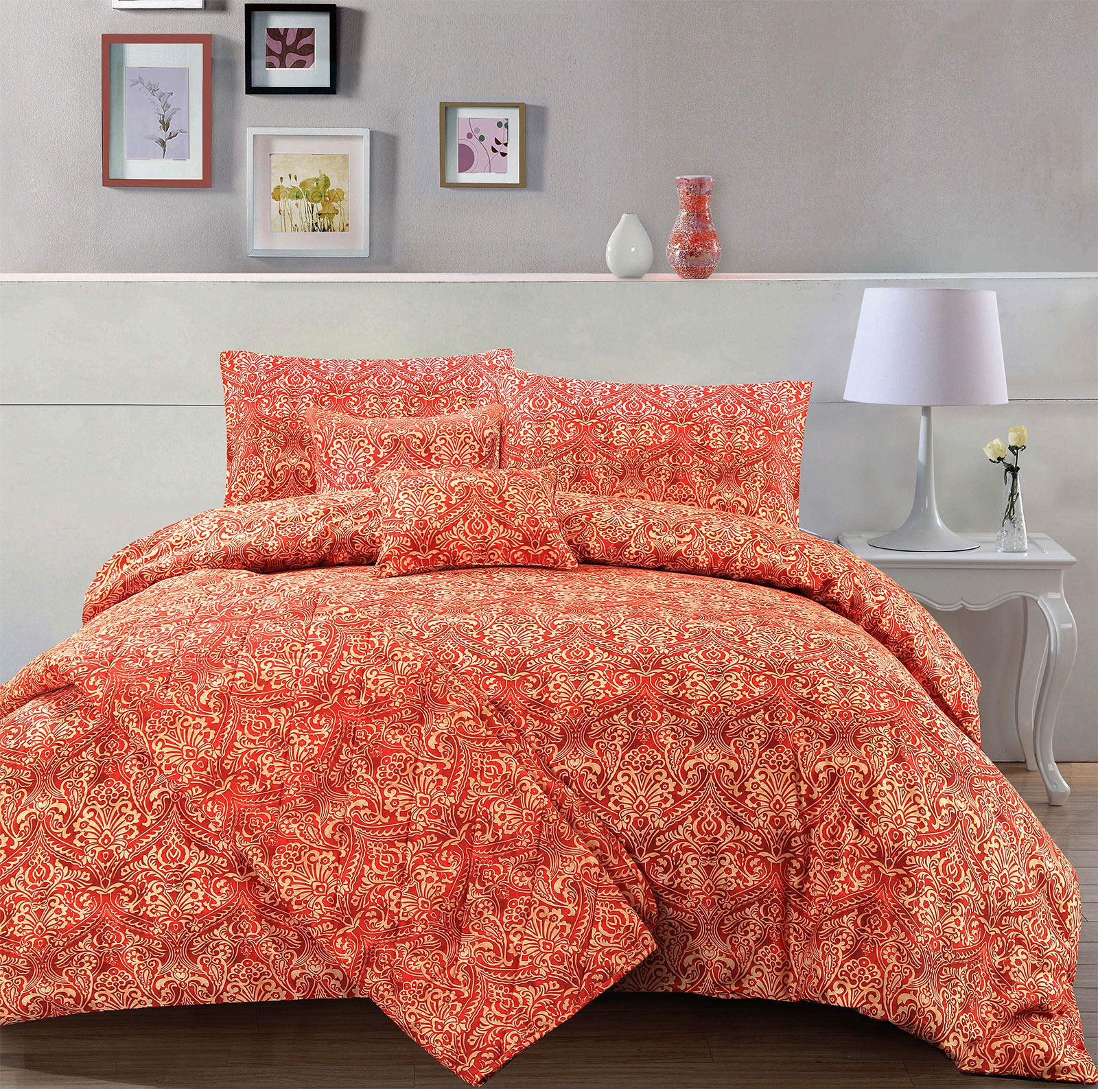 Emperor Damask Duvet Cover Set eBay