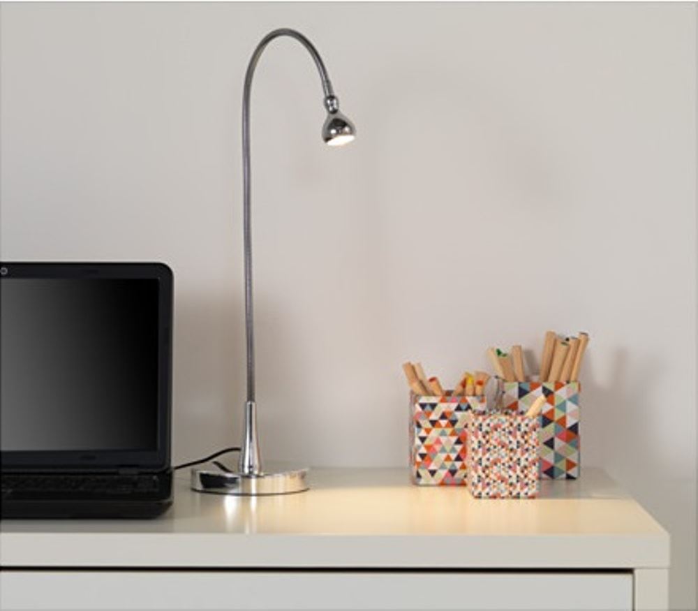 Ikea jansjo table modern led flexible lamp desk work light neck ...