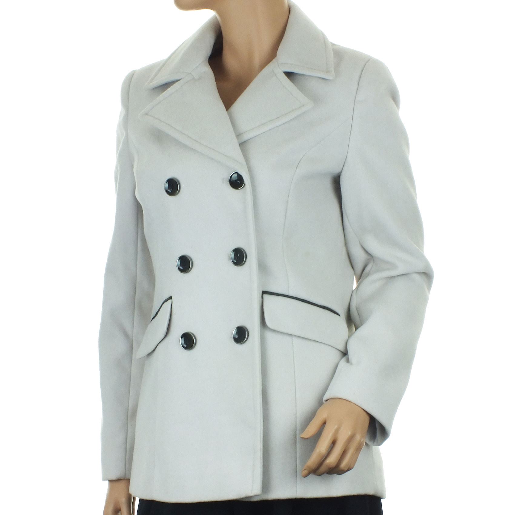 Ex Debenhams Short Winter Coat Short Jacket Ladies Double Breasted