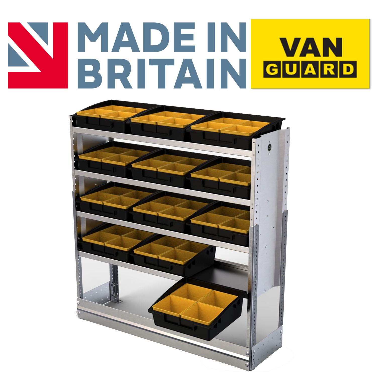 Ford Transit Custom Metal Van Racking 4 Shelf Unit With Trays eBay