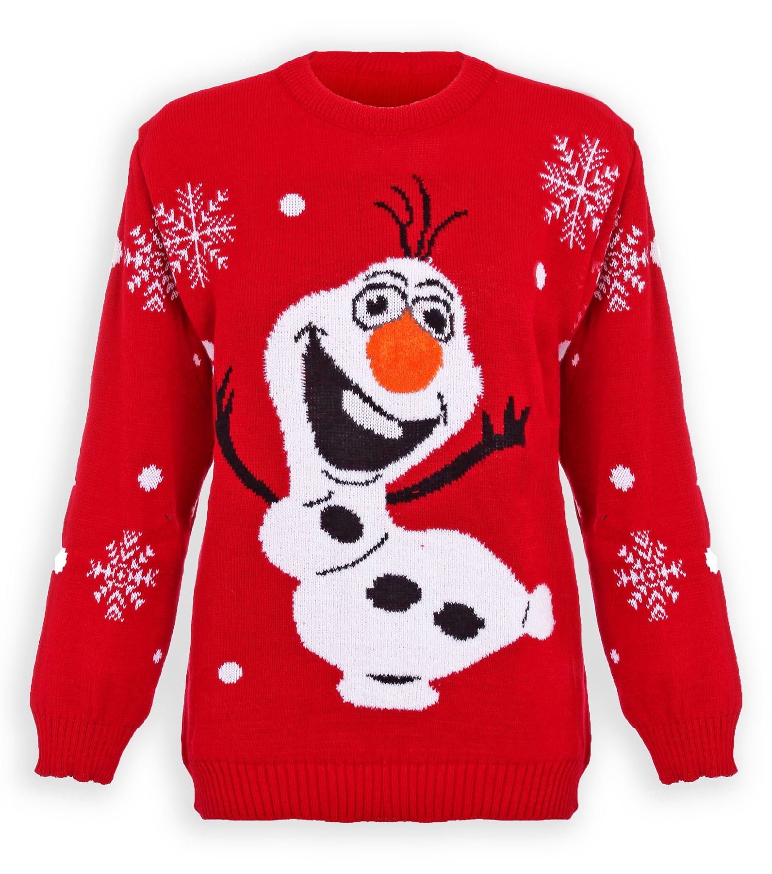 Unisex Kinds Ladies Womens Mens Christmas Jumpers Knitted Sweater Minion OLAF...