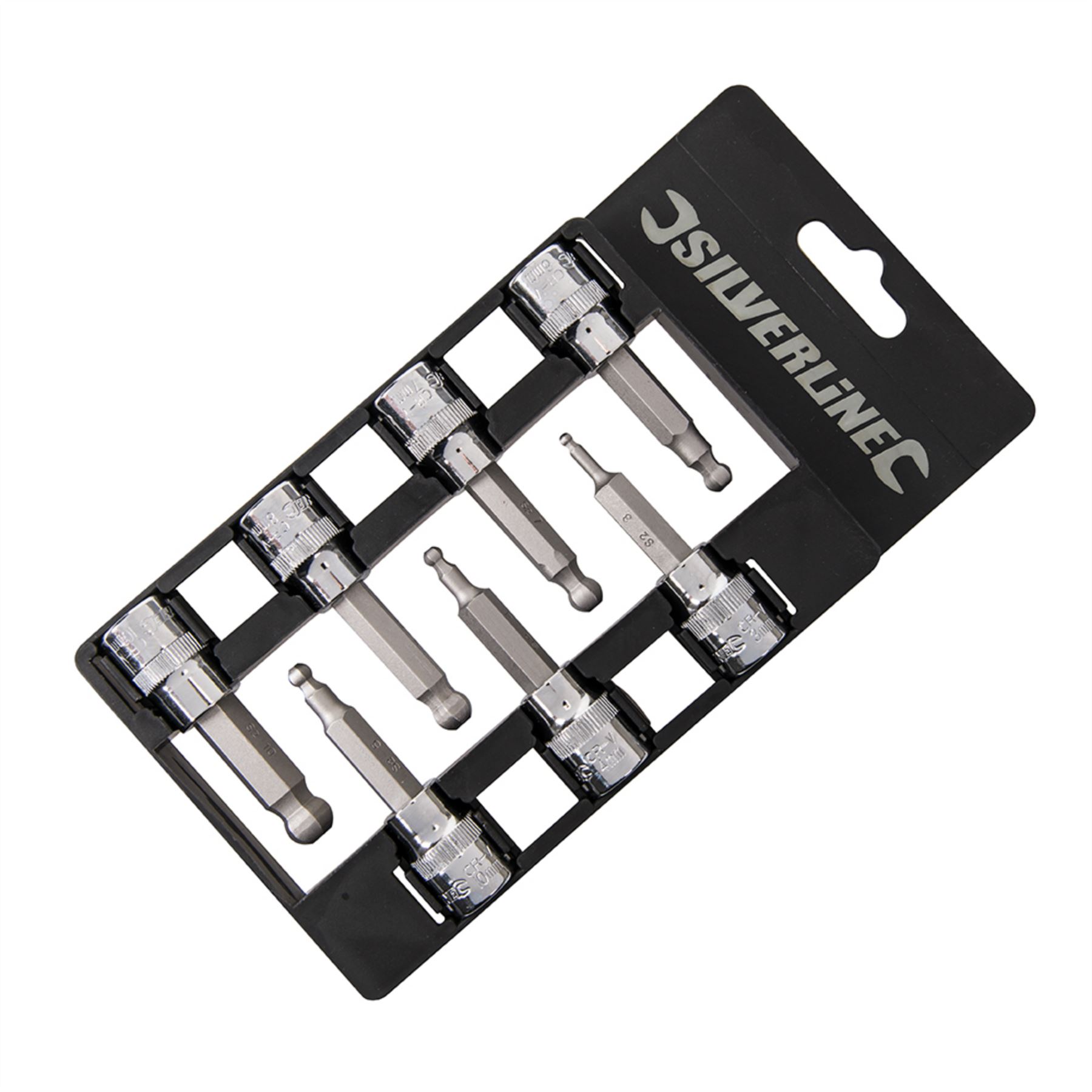 Ball End Metric Long Allen Hex Key Bit Set 3/8" Socket Set Drive 7pce