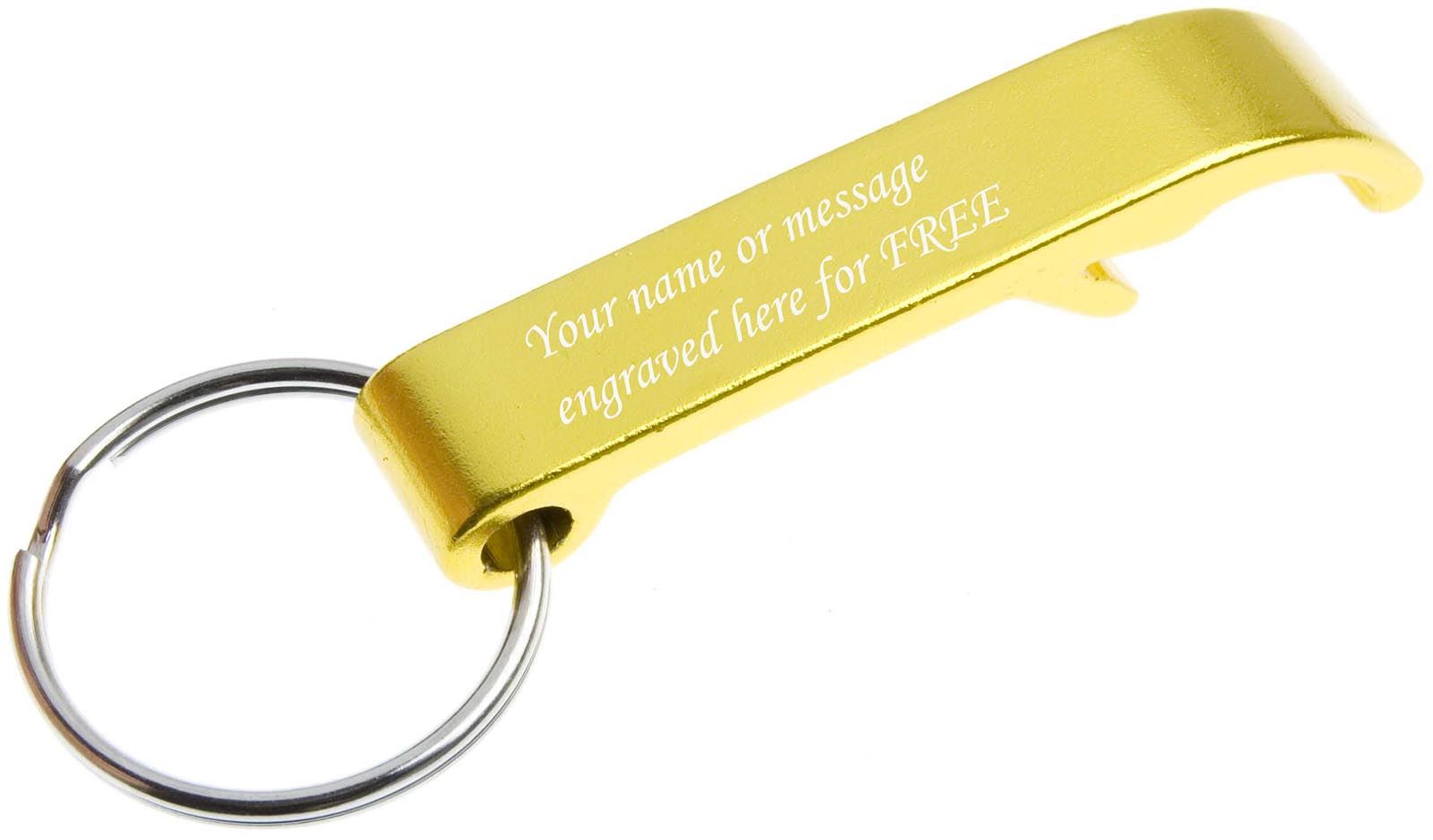 Personalised Engraved Keyring Keyfoob Key Ring Bottle Opener eBay