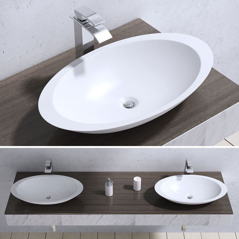 ... Flat Rim Basin Sink Range Shelf Or CounterTop Mount Quality Design