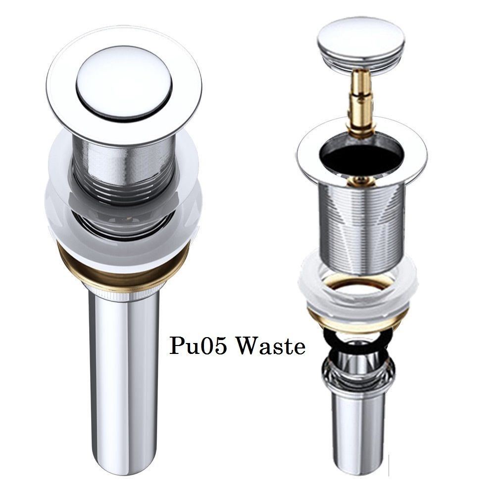 Durovin Bathroom Shallow Hand Wash Basin Sink Waste Plugs CounterTop