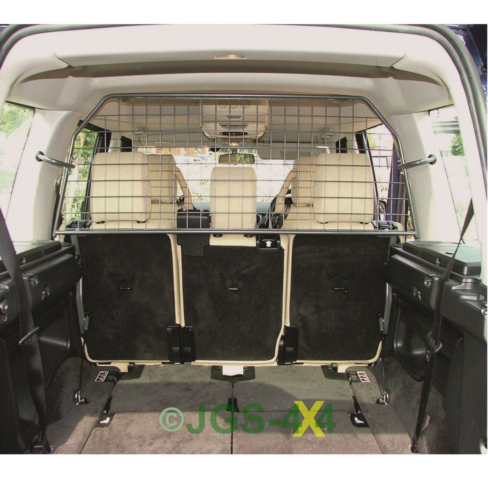 Land Rover Discovery 3 & 4 Dog Guard Half Height Mesh Luggage Guard