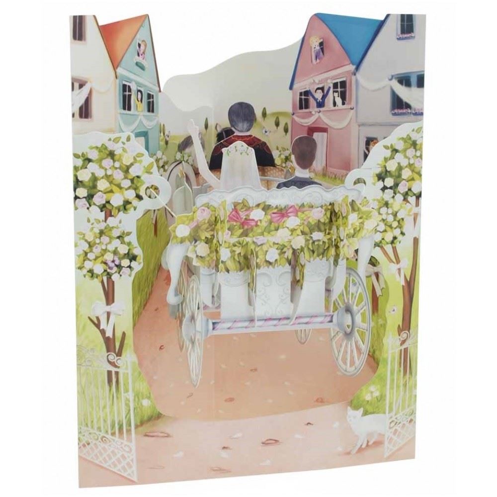 Santoro 3D Swing Cards Wedding Carriage eBay