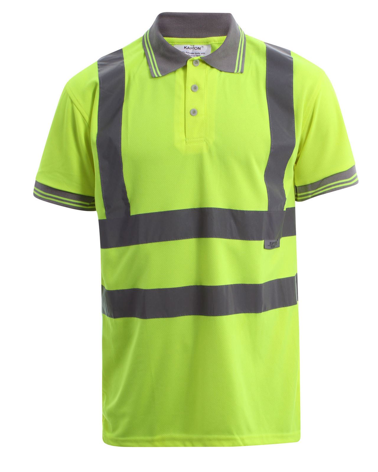 NEW HI VISIBILITY HIGH VIZ SHORT SLEEVE SAFETY WORKWEAR COLLAR POLO T