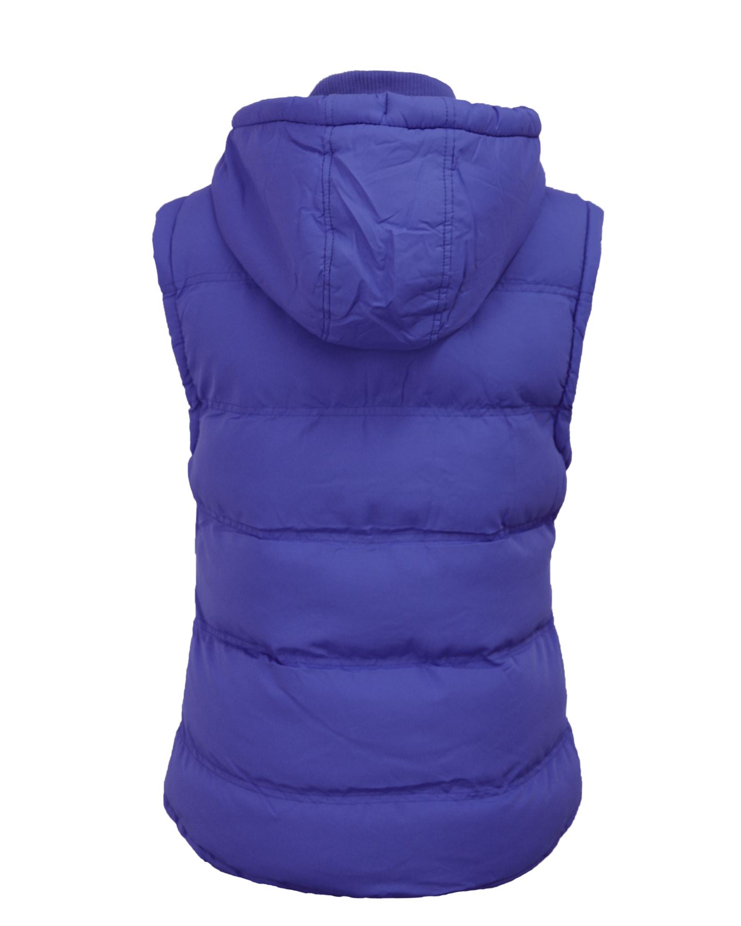 ladies padded hooded gilet