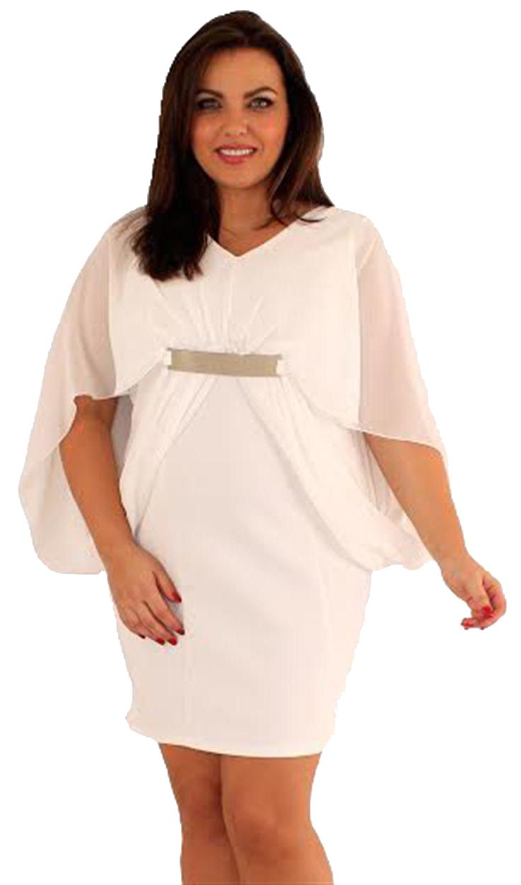 New Womens Plus Size Kimono Chiffon Sleeve Plate Drape Bodycon Dress 14-20 | eBay