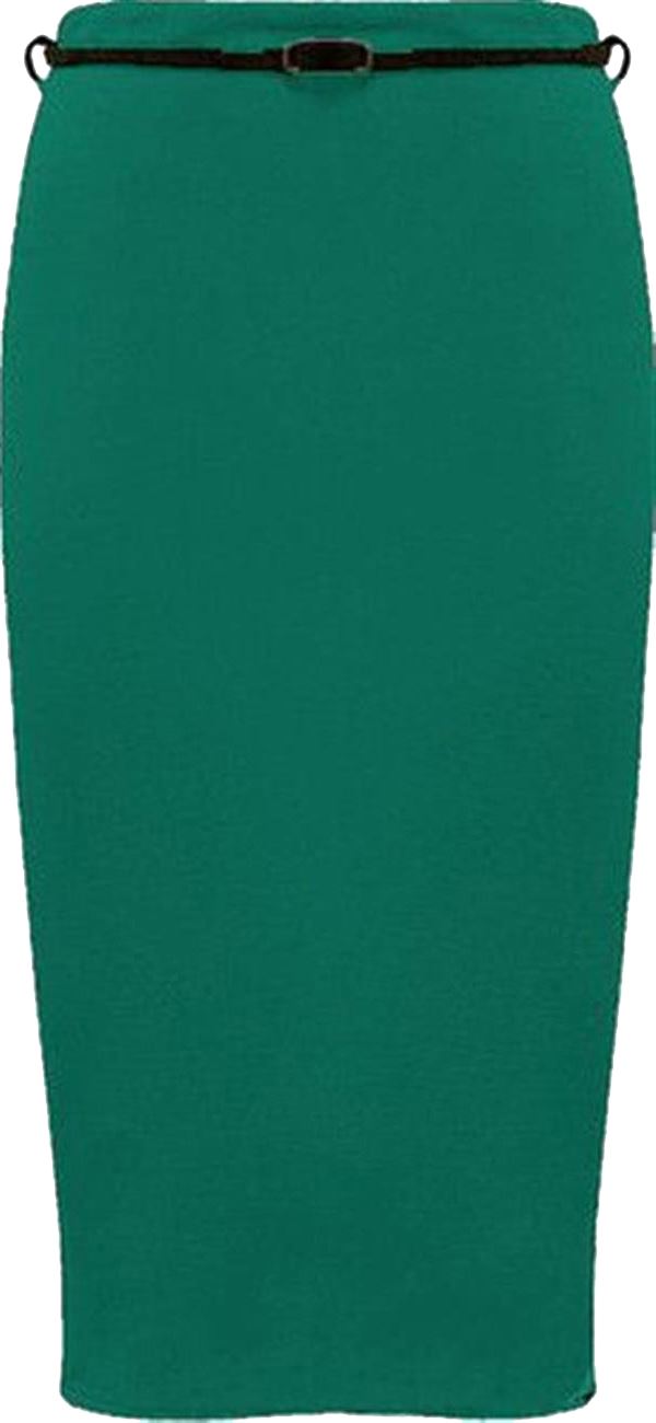 New Ladies Plus Size Causal Belted Bodycon Office Skirts 8-26