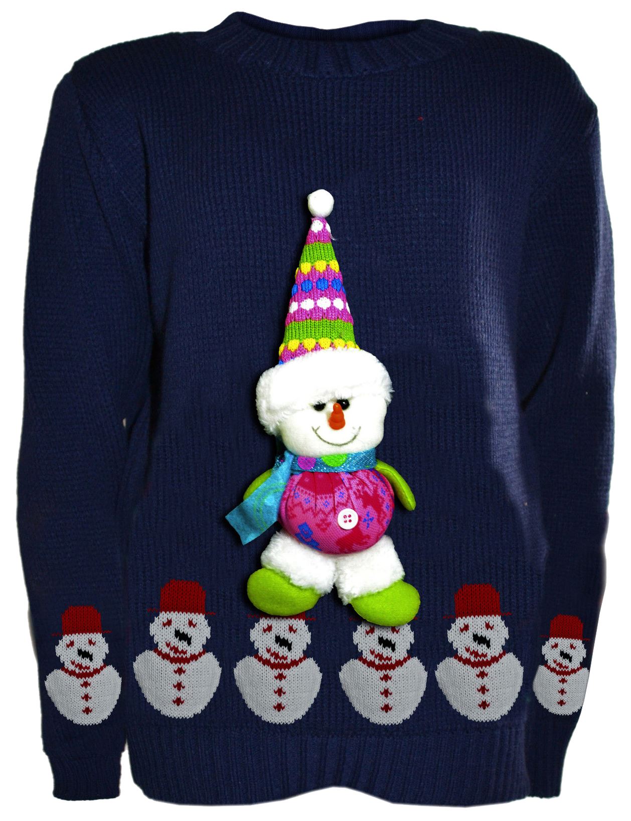 Girls Boys 3d Teddy Novelty Kids Christmas Unisex Winter Knitted Sweater Jump...