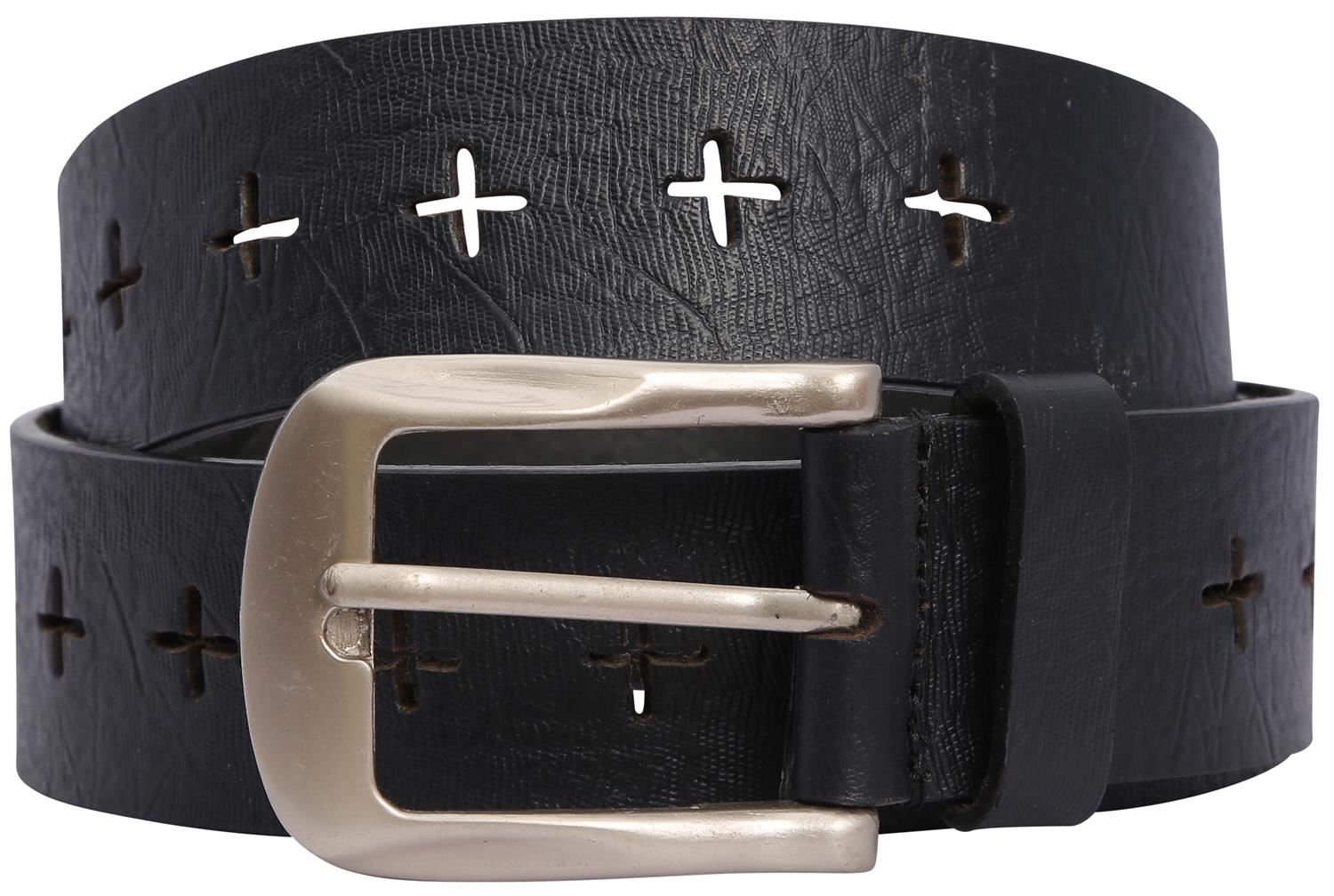 New Mens Diamond Pattern Moustache Scorpio Textured Studded Leather Buckle Belts eBay
