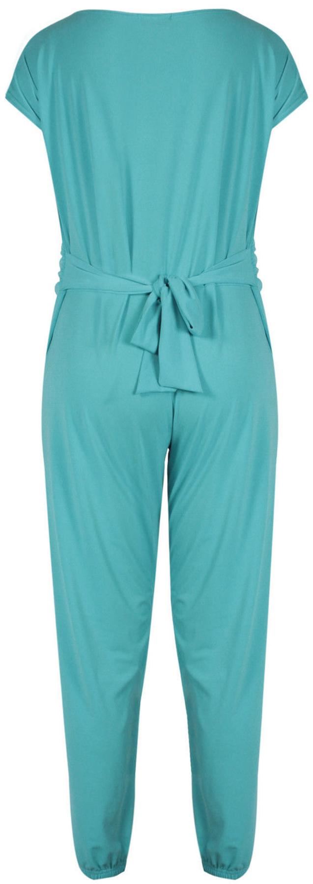 turquoise jumpsuit plus size