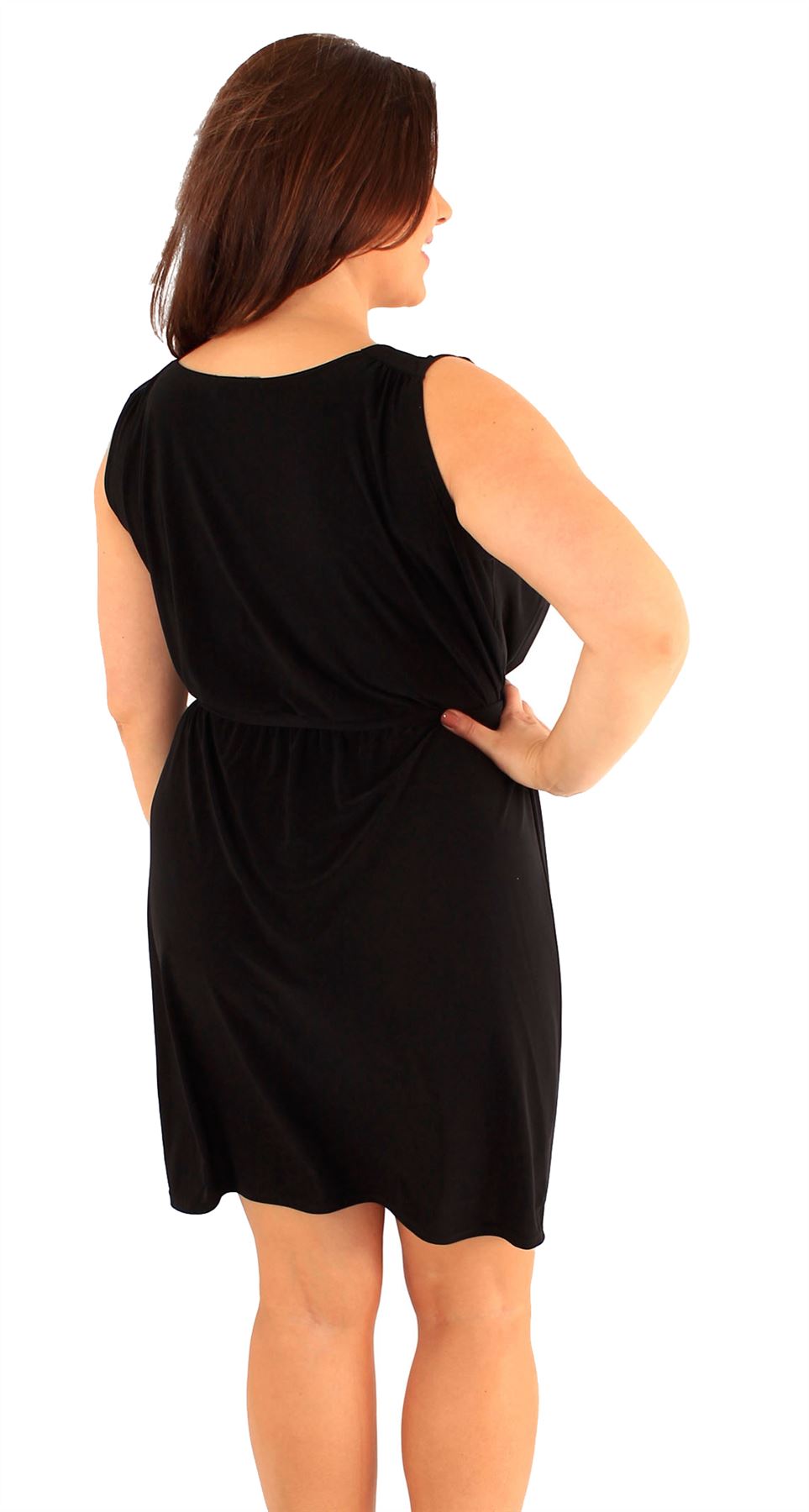 New Womens Plus Size Cowl Neck Belted Mini Going Out Dress 1420 eBay