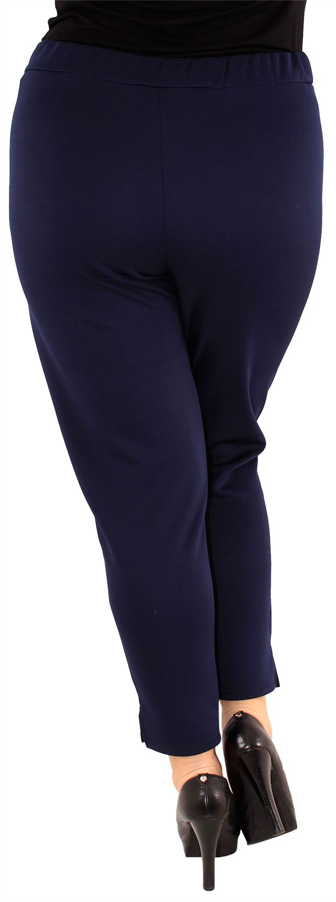 New Womens Plus Size Animal Print Stretch Waist Scuba Floral Pants