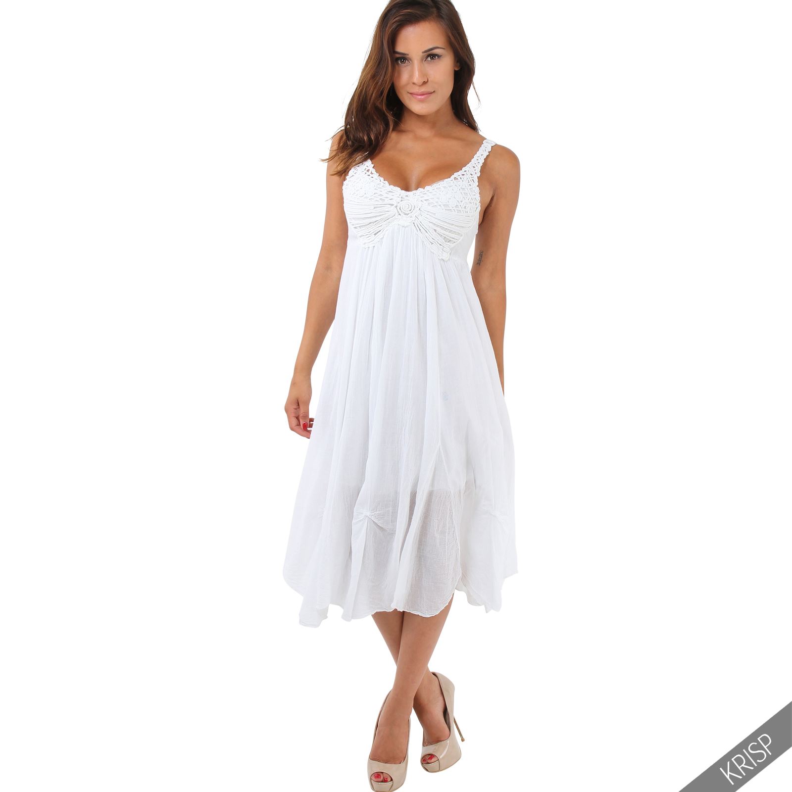 womens boho hippie a line strappy soft cotton hanky hem midi dress summer ebay womens boho hippie a line strappy soft cotton hanky hem midi dress summer ebay