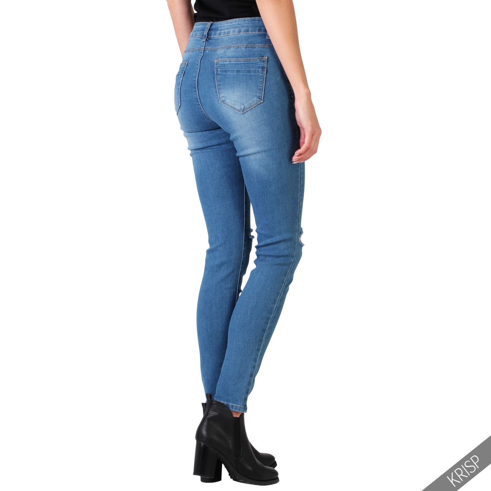 ladies petite ripped jeans