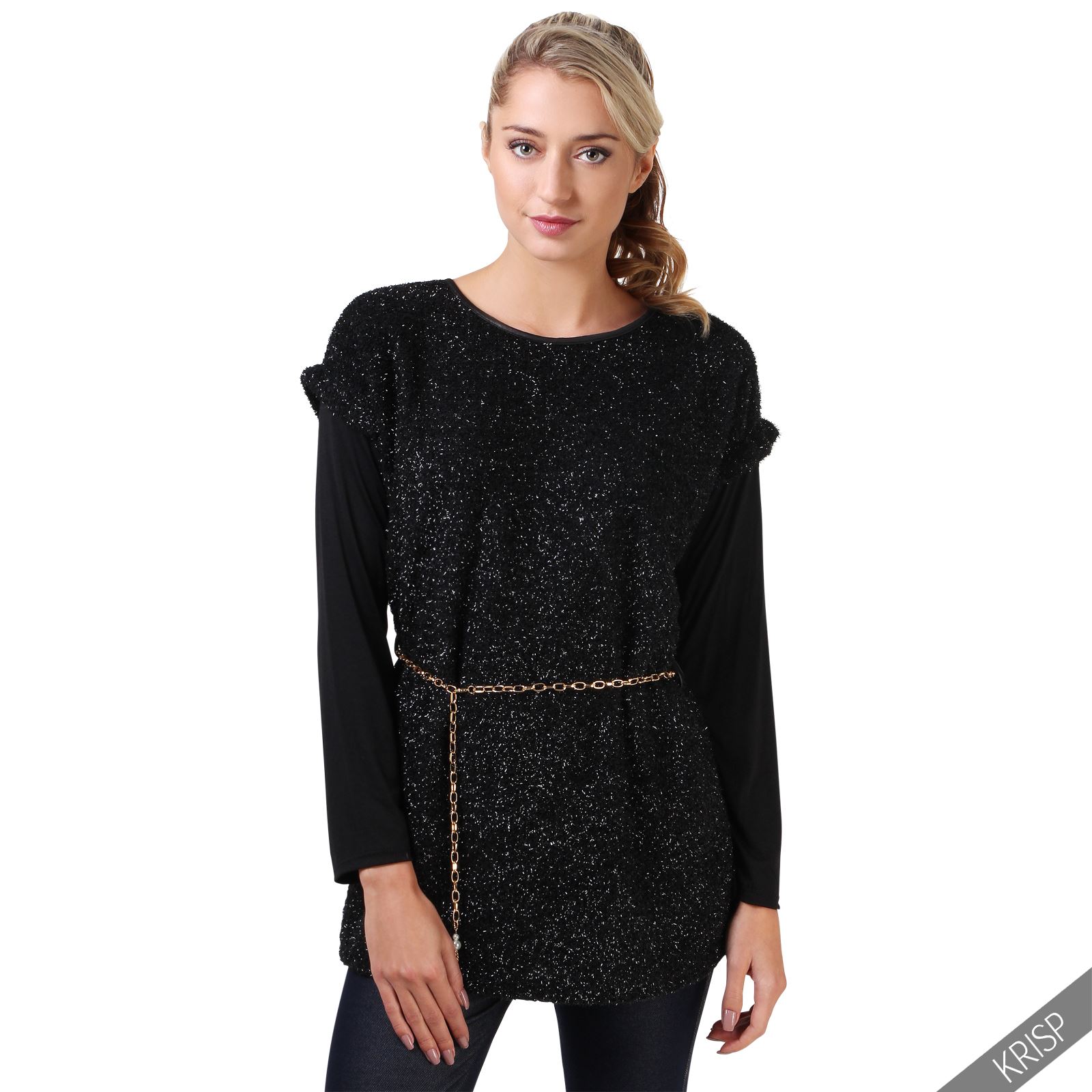 sparkly tunic sweater
