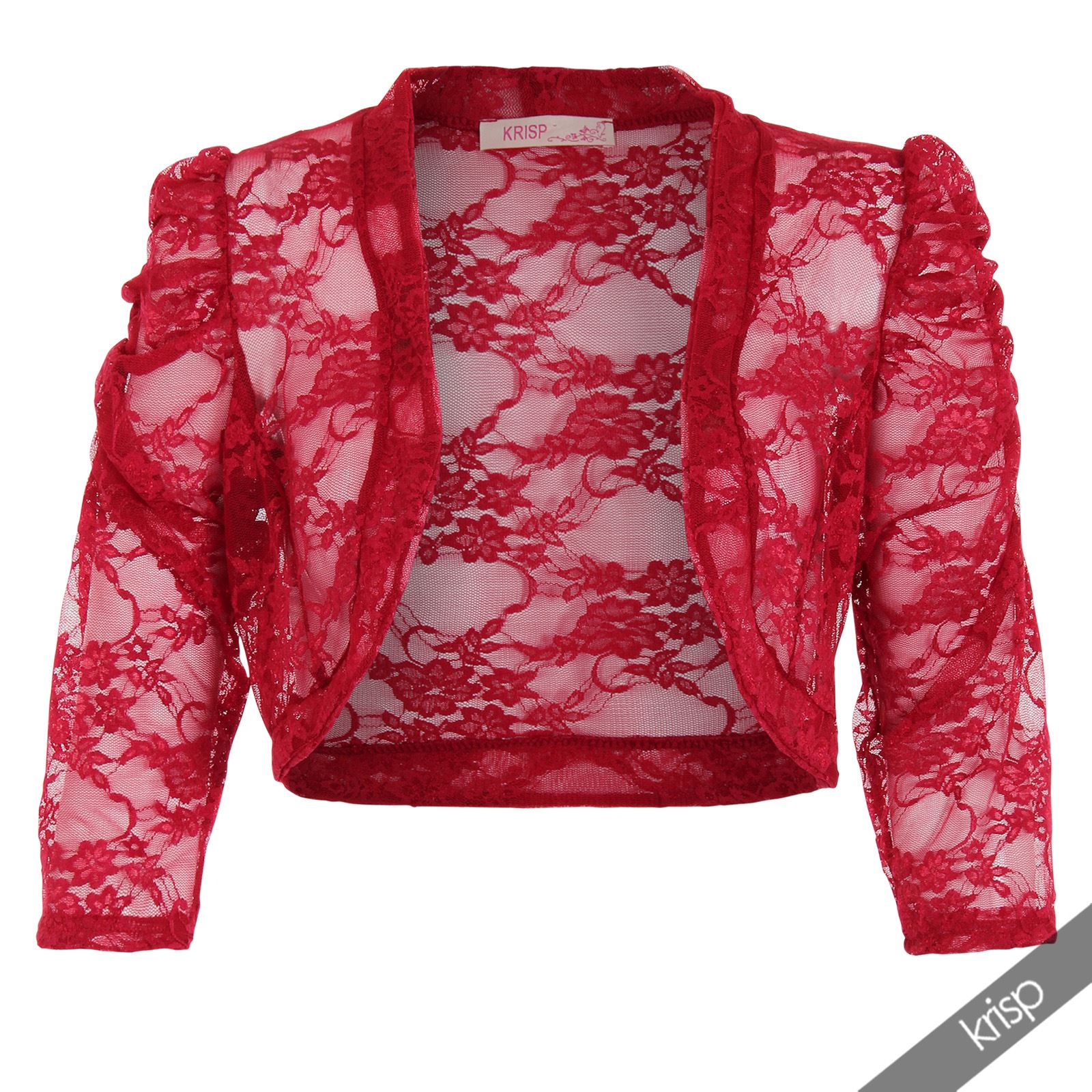 Ruched Shrug Bolero Cardigan Mesh Lace Short Cropped Top Party Evening