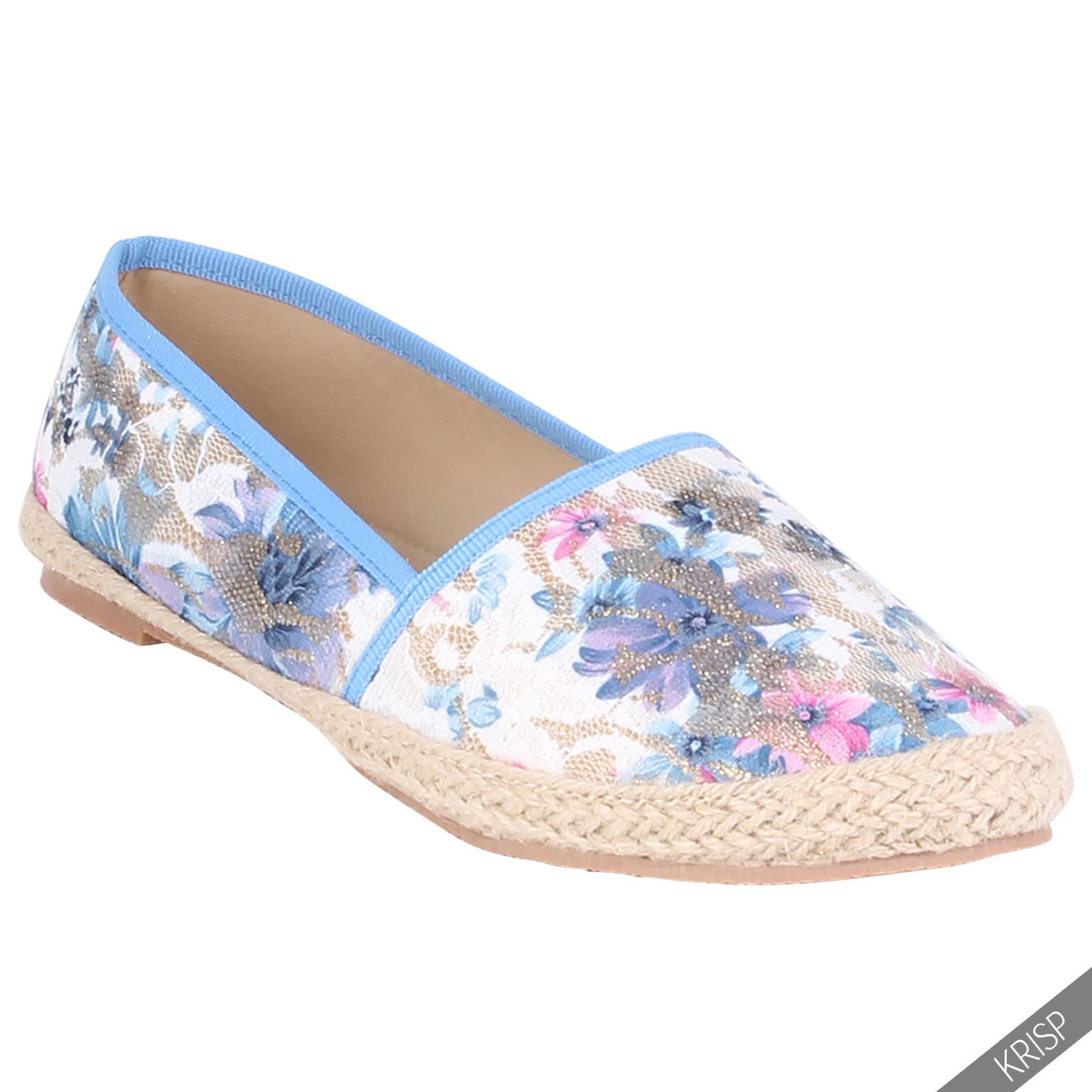 Brandsseller Damen Espadrilles Mit Glitzer - Sommer Sneaker, Rutschfeste Sohle, Gr. 36-41