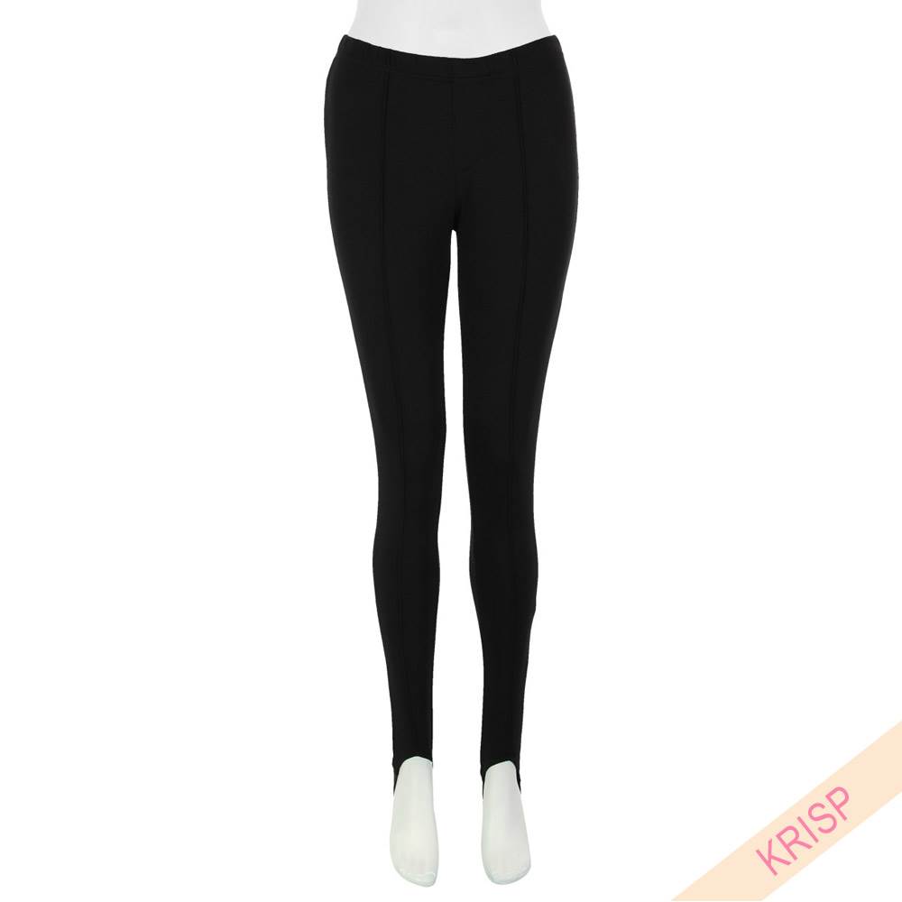 Ladies Women Panel Stretch Fitted Foot Straps Leggings Jeggings