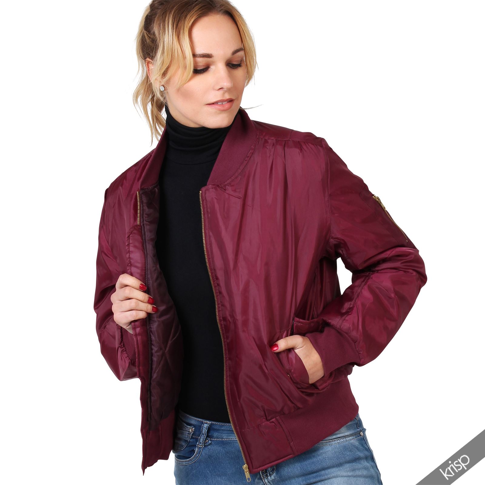 Verdusa Women's Zip Up Textured Lightweight Bomber Bhutan