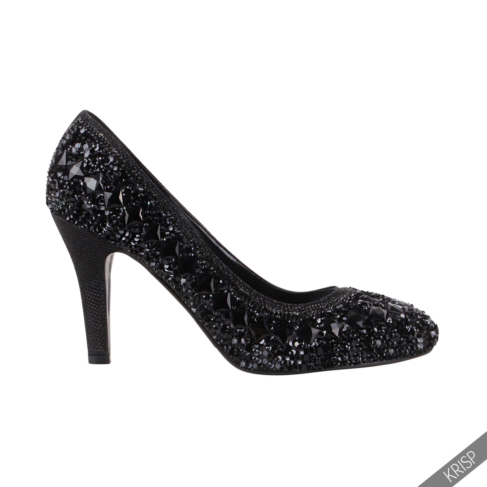 Womens Glitter Bling Glamour Party High Heels Ladies Courts Pumps Xmas