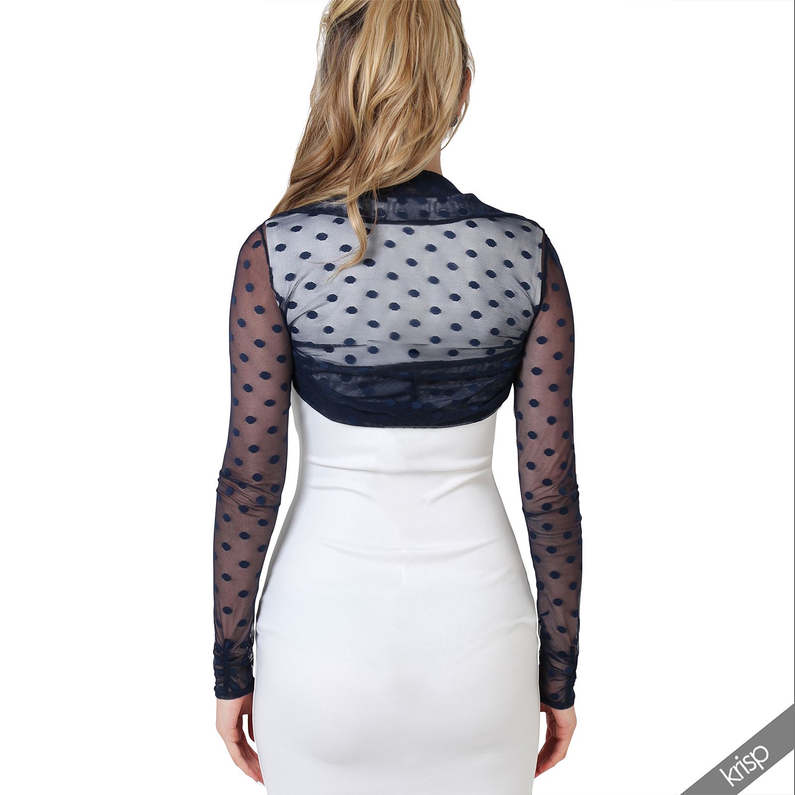 Ruched Shrug Bolero Cardigan Mesh Lace Short Cropped Top Party Evening