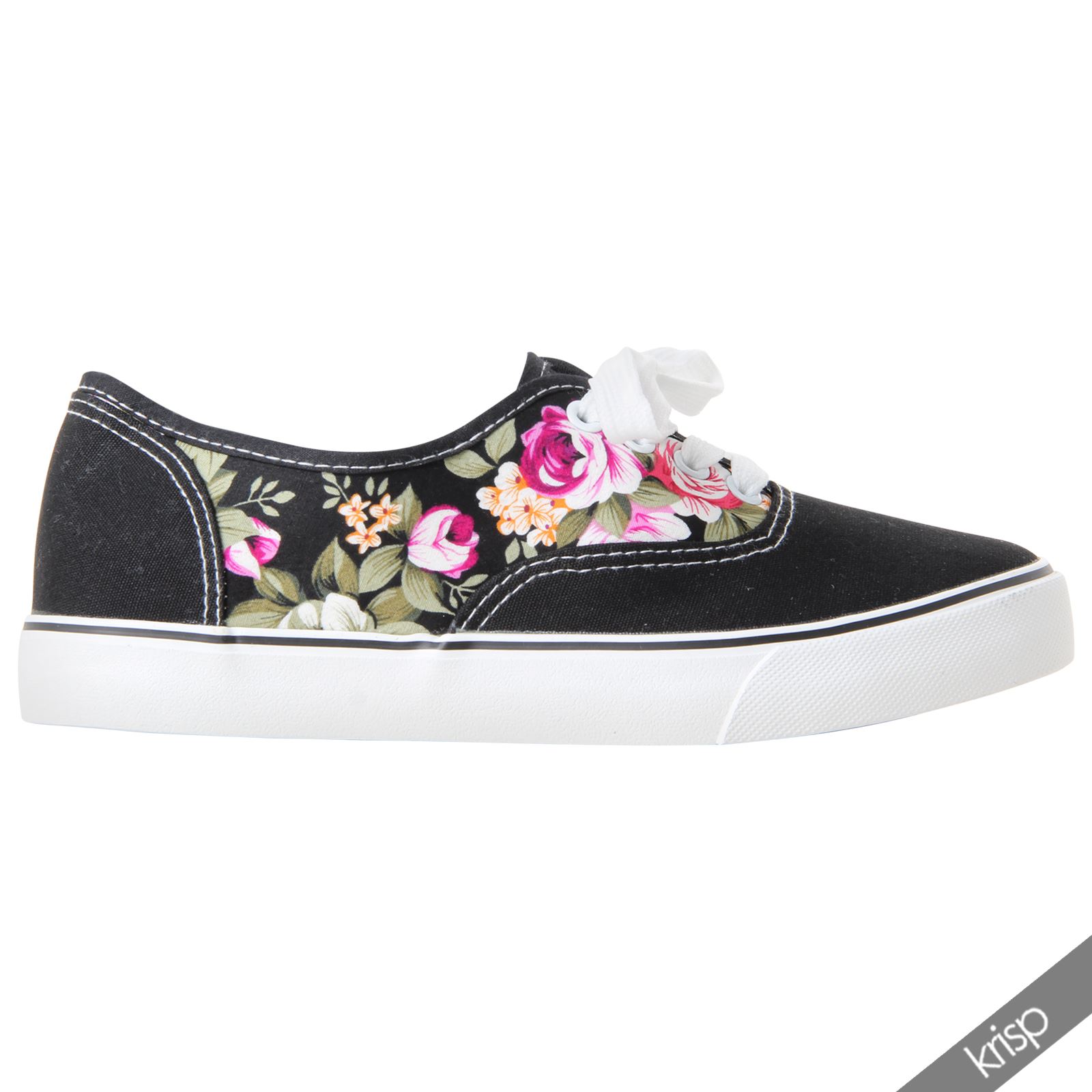 flat sneaker floral glitter slip on plimsolls trainers flat sneaker floral glitter slip on plimsolls trainers