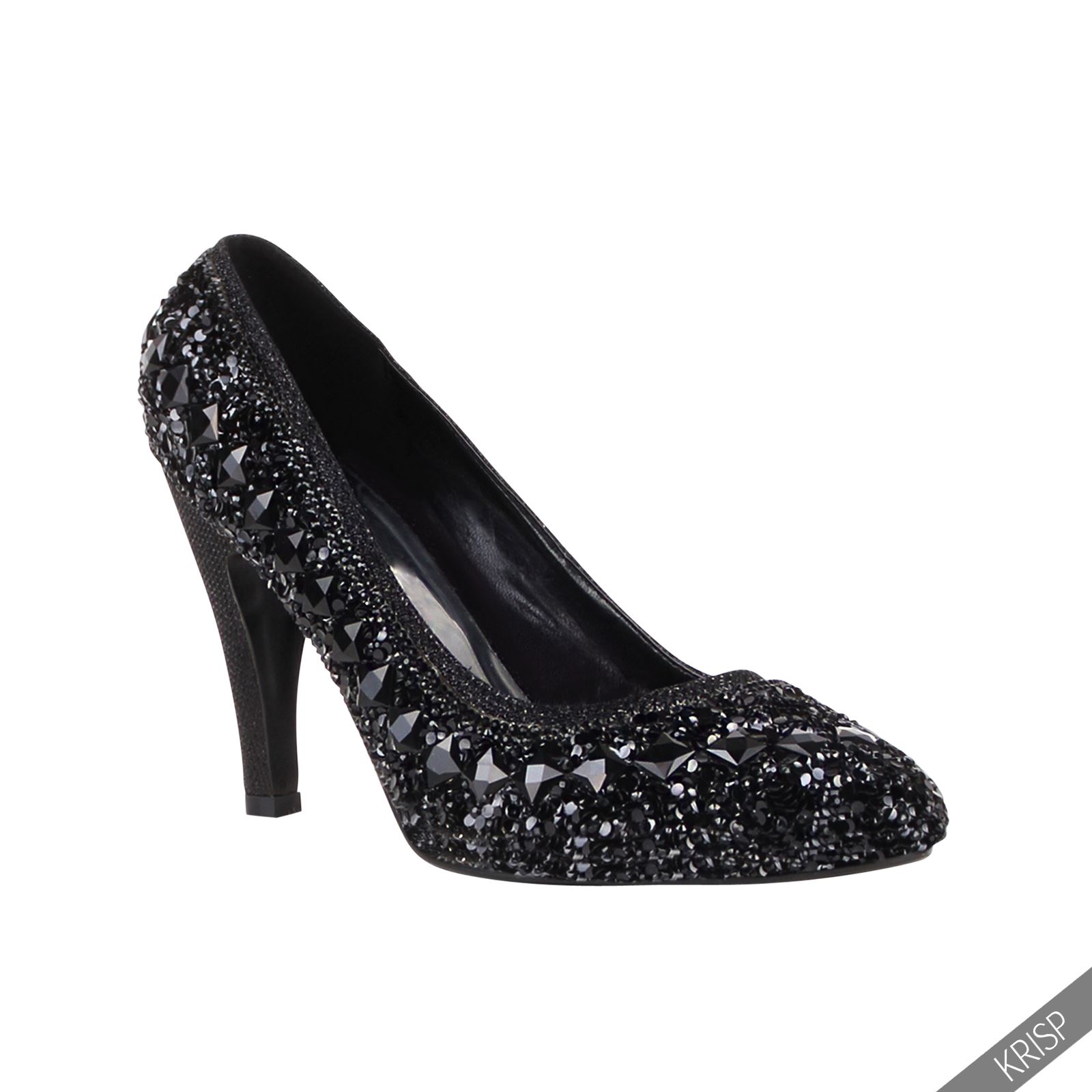 Womens Glitter Bling Glamour Party High Heels Ladies Courts Pumps Xmas
