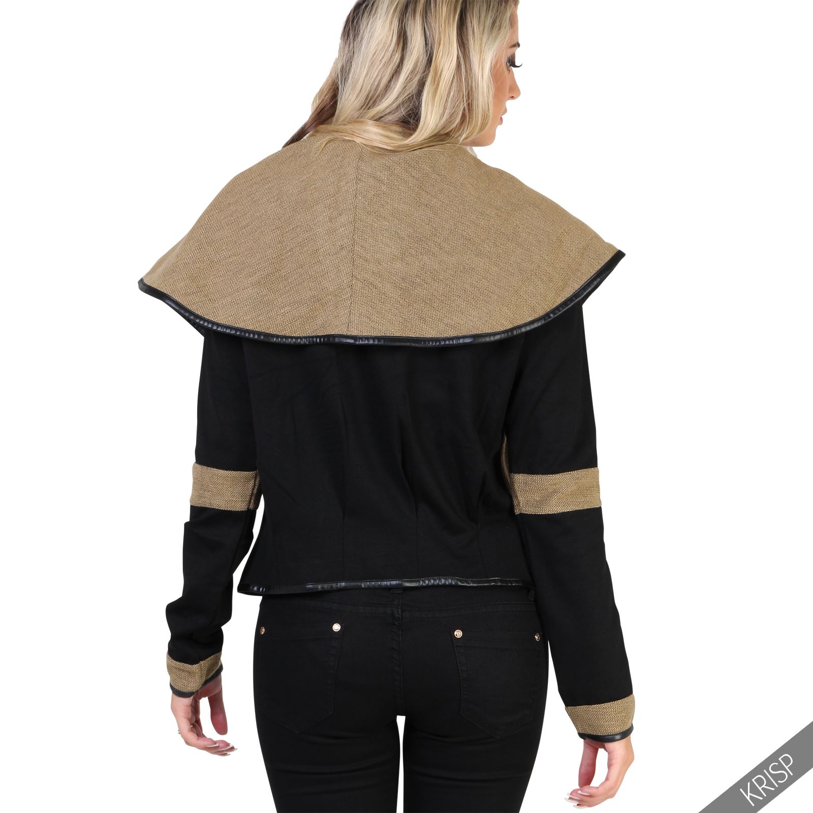 Women Waterfall Open Blazer Jacket Knit Jersey Coatigan Cardigan Ladies