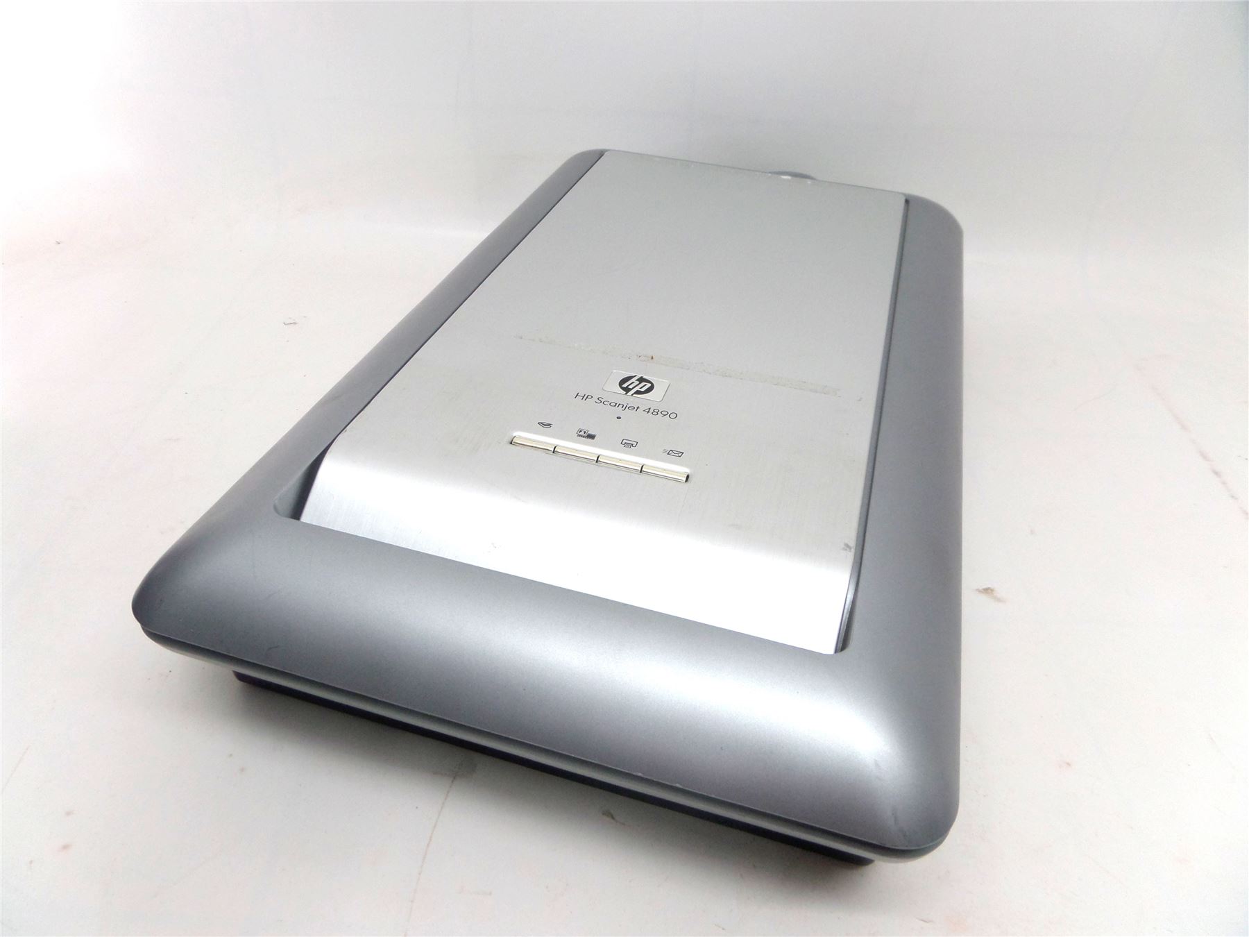 HP Scanjet 4890 Flatbed Scanner with mains adapter and USB cable