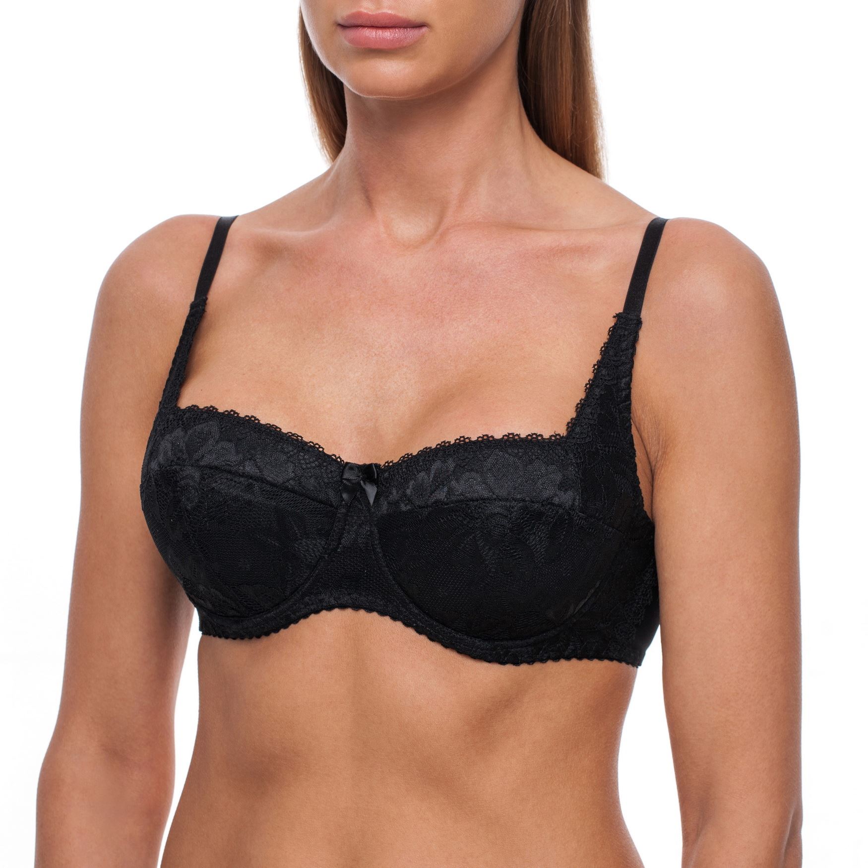 fruitvo Bra Demi Underwire Padded Balcony SECRET OF GODDESS