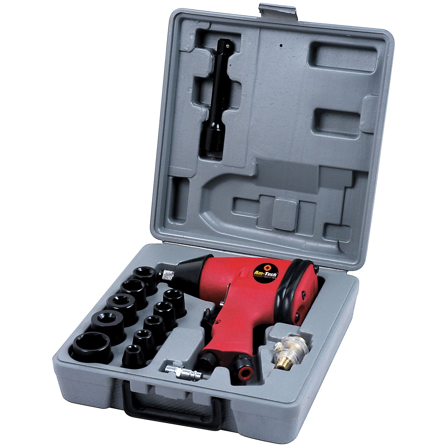 Am Tech 17pc 1/2" Air Impact Wrench Set Tools eBay