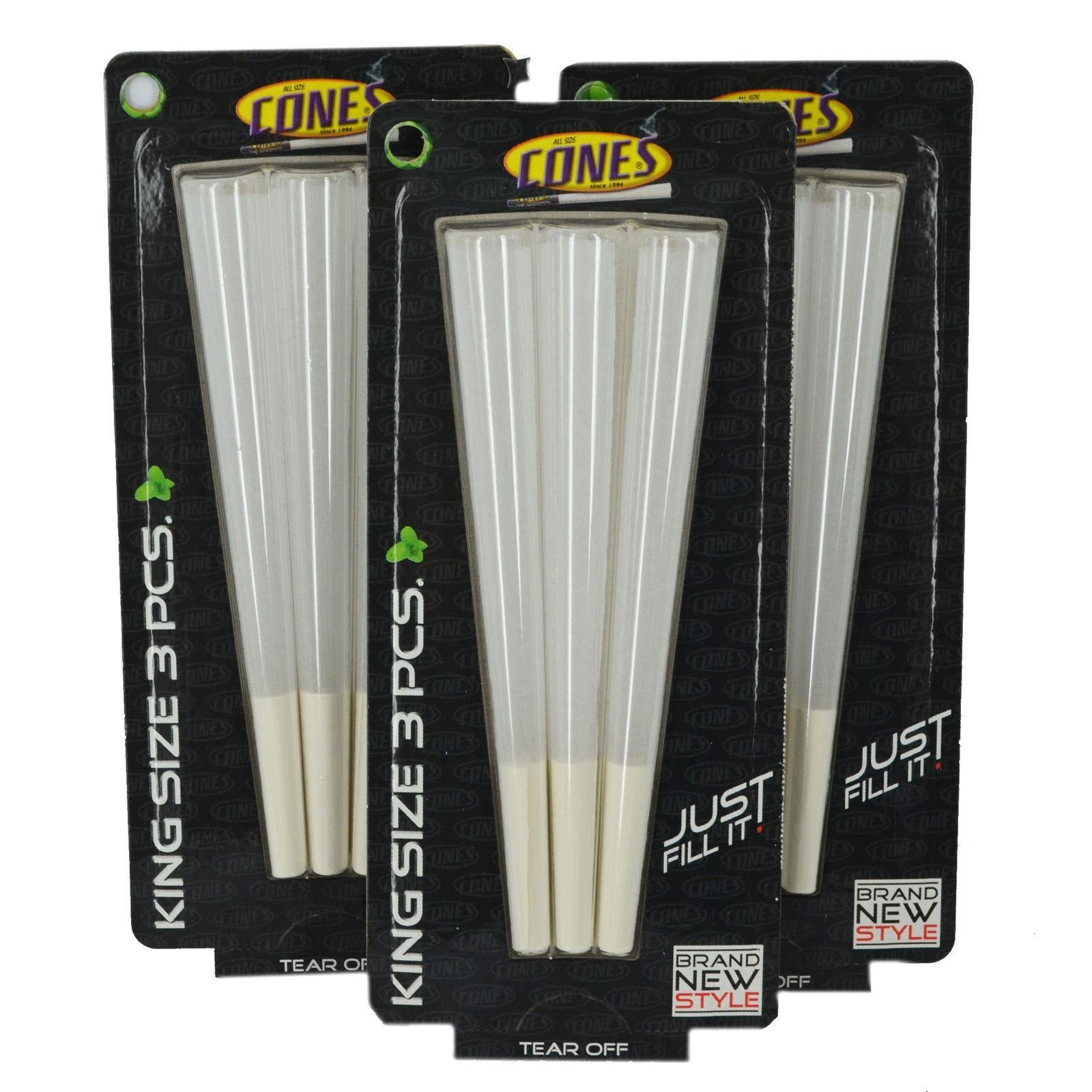 Pre Rolled King Size Cones New Thin Smoking Paper Rizla 3 Piece 150