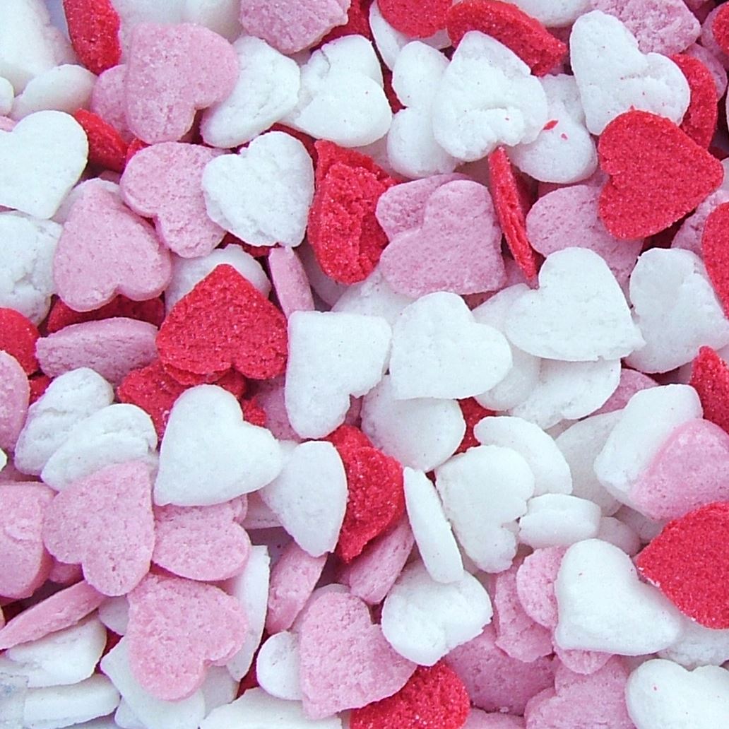 Edible Cupcake Cake Sprinkles Decorations Confetti Hearts ...