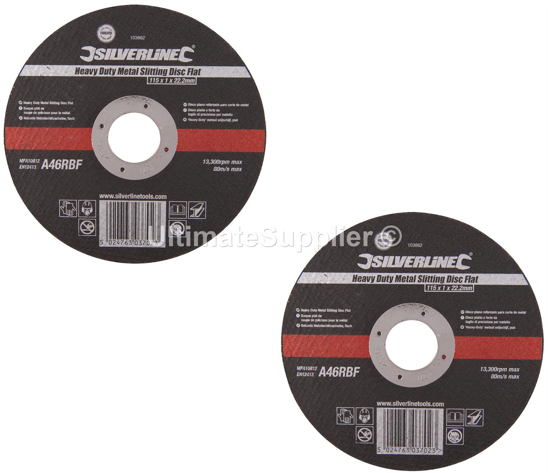 115mm Ultra Thin 1mm Flat Metal Cutting Discs 4.5" Angle Grinder Very