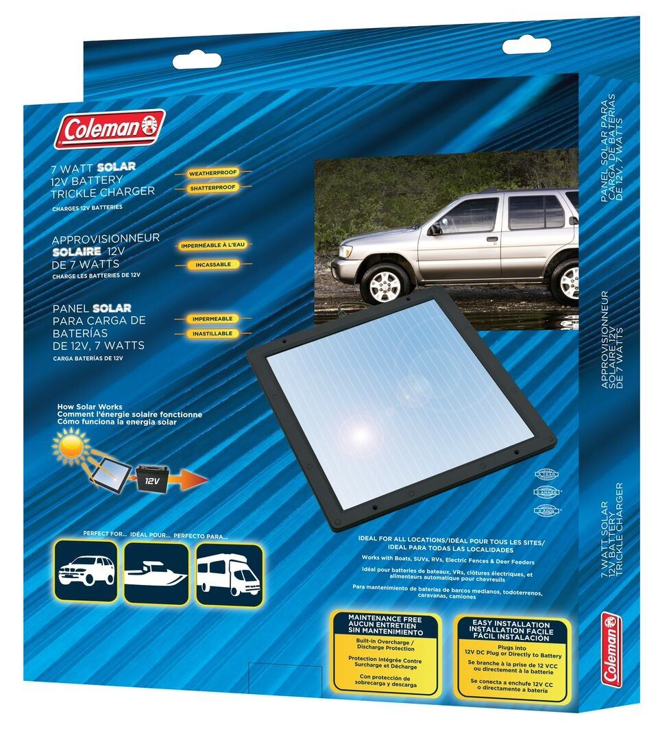 Sunforce Coleman Solar Charging panels Car Motorbike Battery Chargers