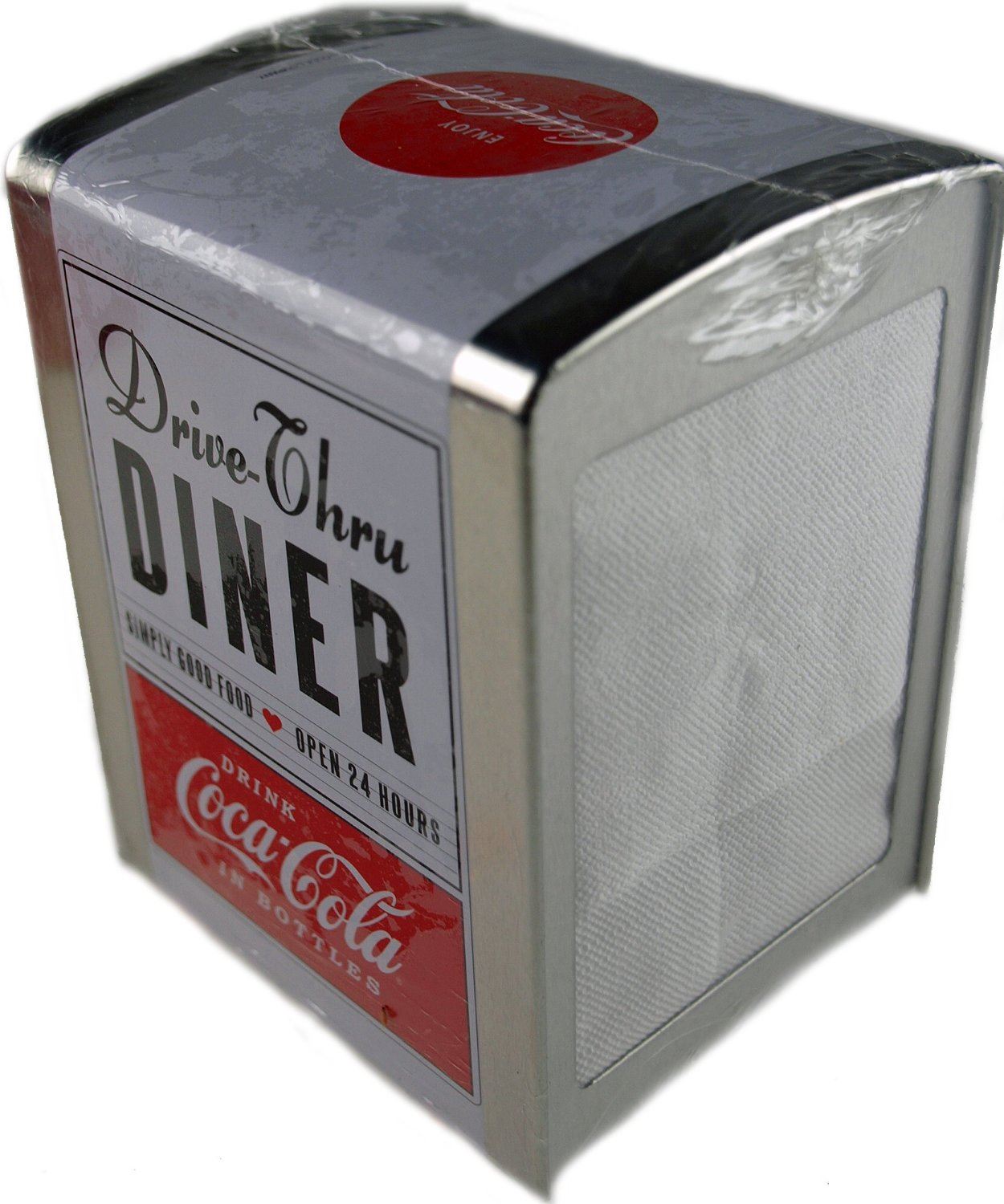 Coca Cola Napkin Retro American Diner Style Serviette Dispenser 2 Designs eBay