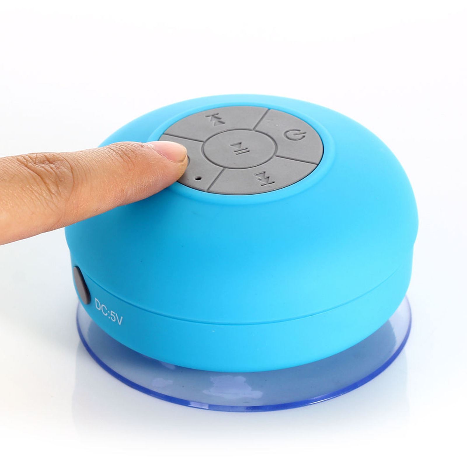 Wireless Bluetooth Shower Speaker Waterproof Car Bathroom Mic Suction