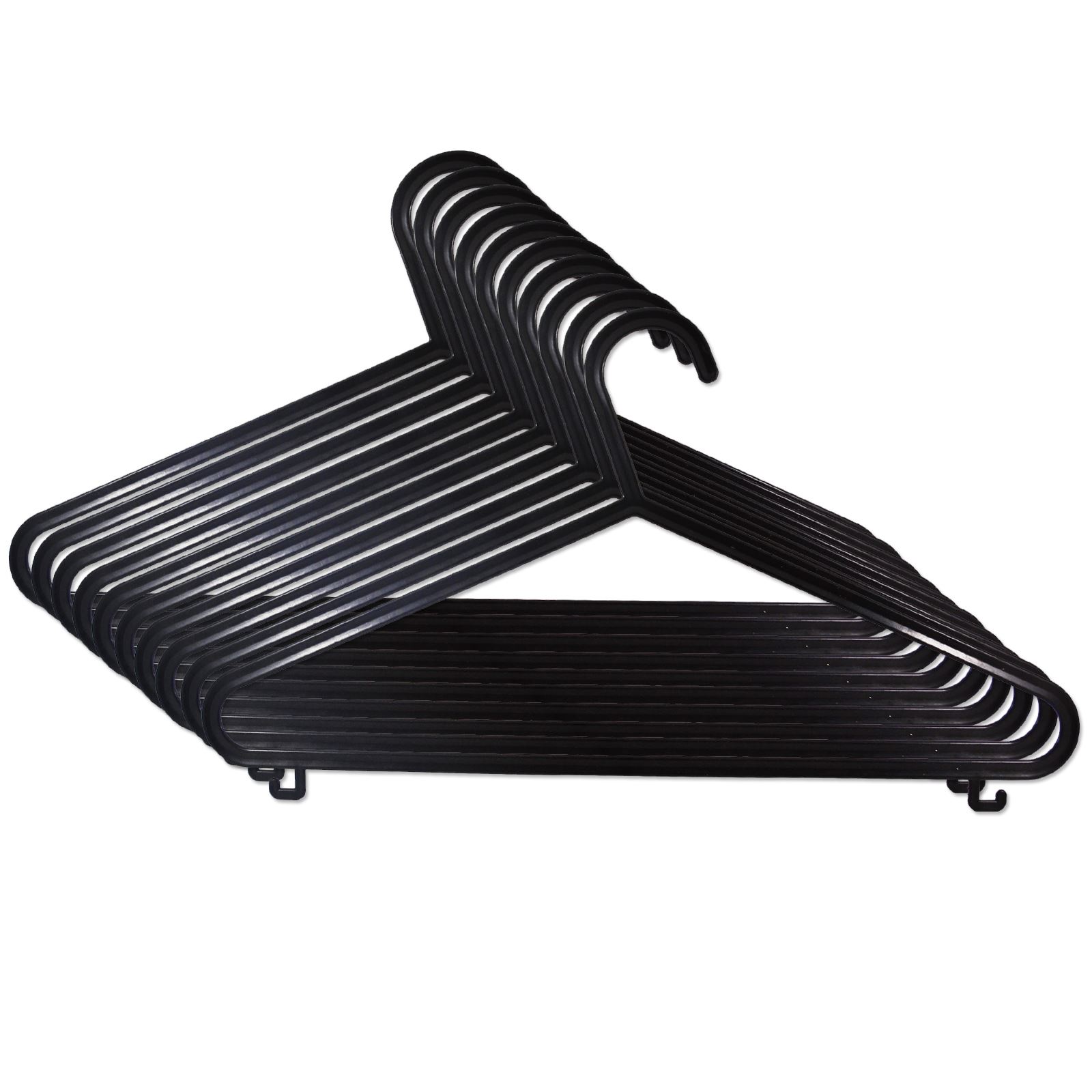 BLACK ADULT CLOTHES GARMENT PLASTIC COAT HANGER SHIRT TROUSERS SUIT LIP