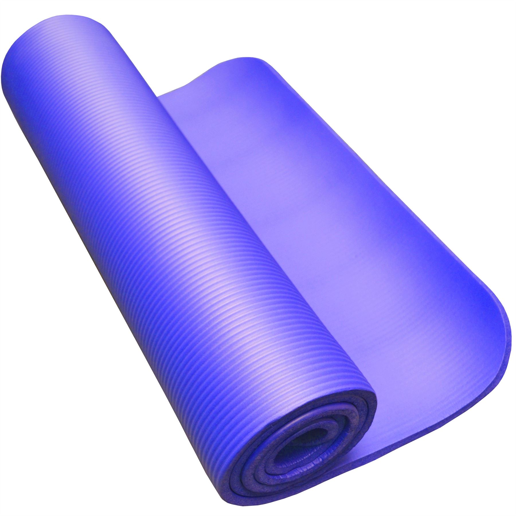 10MM 1CM THICK ROLL NON SLIP RIBBED YOGA CAMPING PILATES GYM EXERCISE