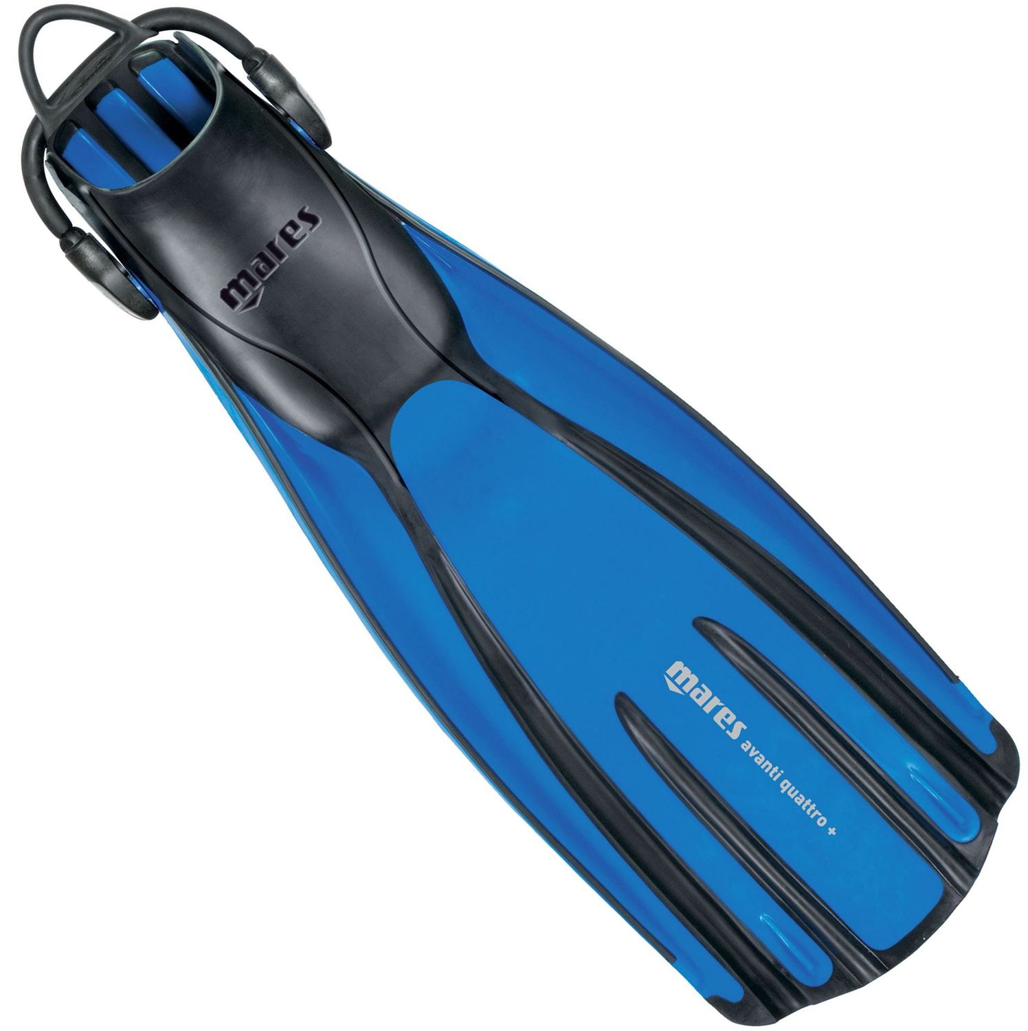 Mares AVANTI Quattro + Scuba Diving Open Heel Fins with BUNGEE Fin