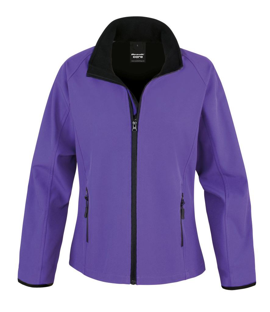 Ladies Water Repellent Windproof Breathable SOFT SHELL Jacket with