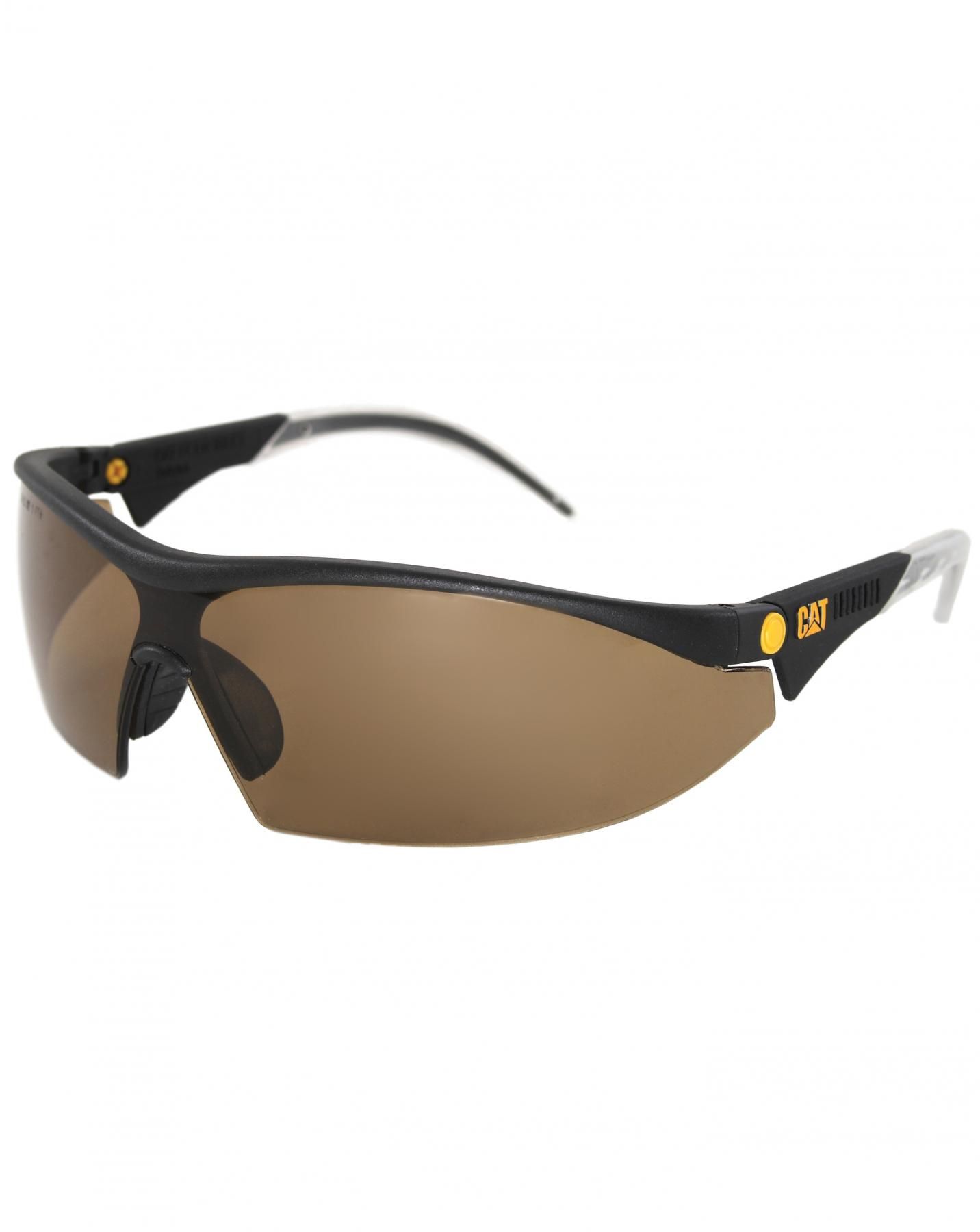 Caterpillar Semi-Rimless Glasses, Eyewear, Brown, Unisex ...