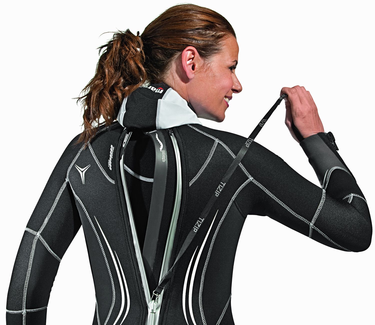 Mares Ladies 2nd Skin 6mm Scuba Diving Semi Dry Wetsuit with Hood
