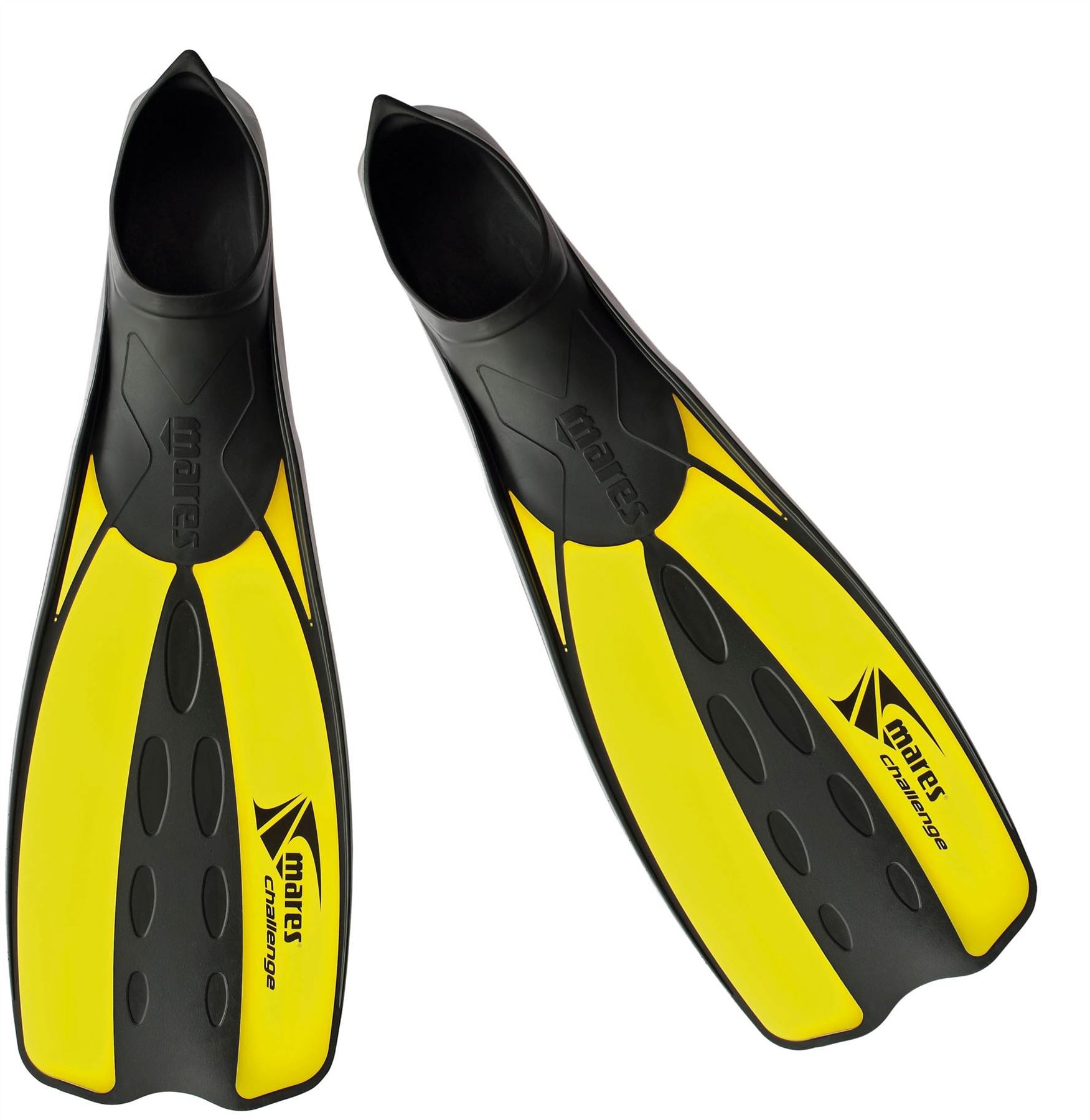 NEW Mares Challenge Full Foot Snorkel Fins Flippers in all Sizes Kids